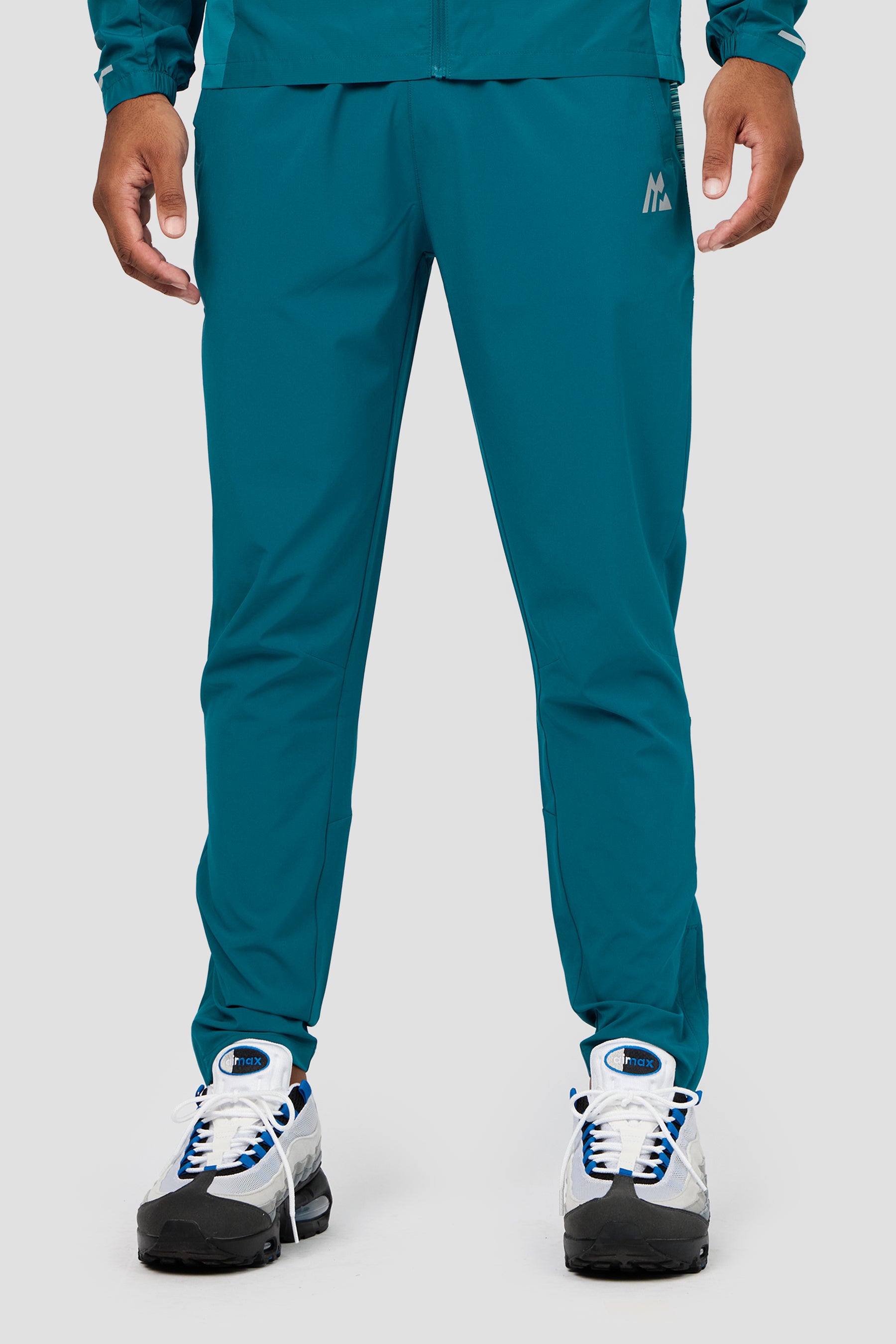 Trail Panel Running Pant - Teal Multi