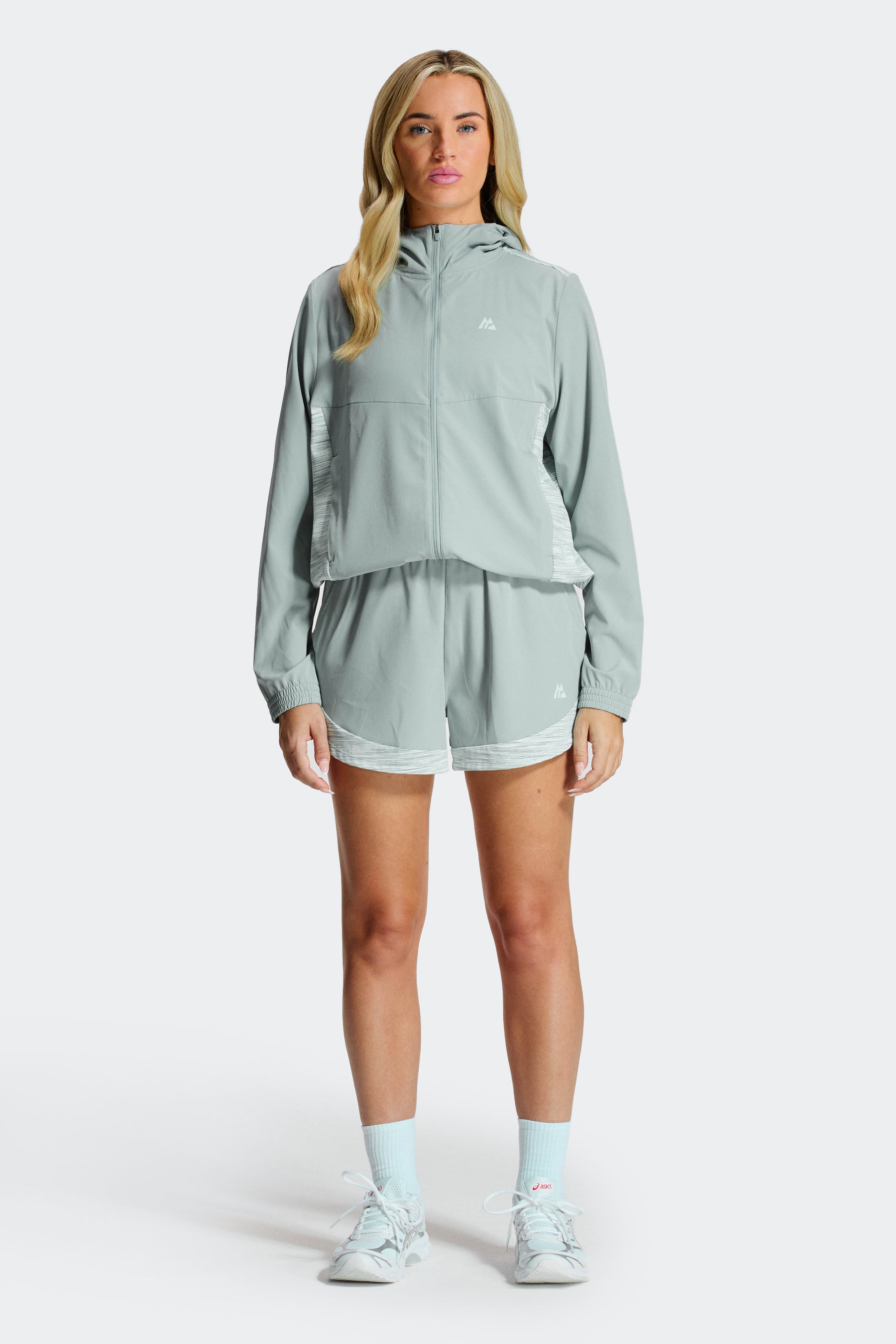 Women's Trail Windbreaker - Slate/Honeydew/White