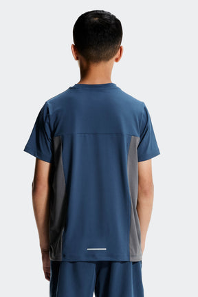 Boys Scope T-Shirt - Naval/Cement Grey