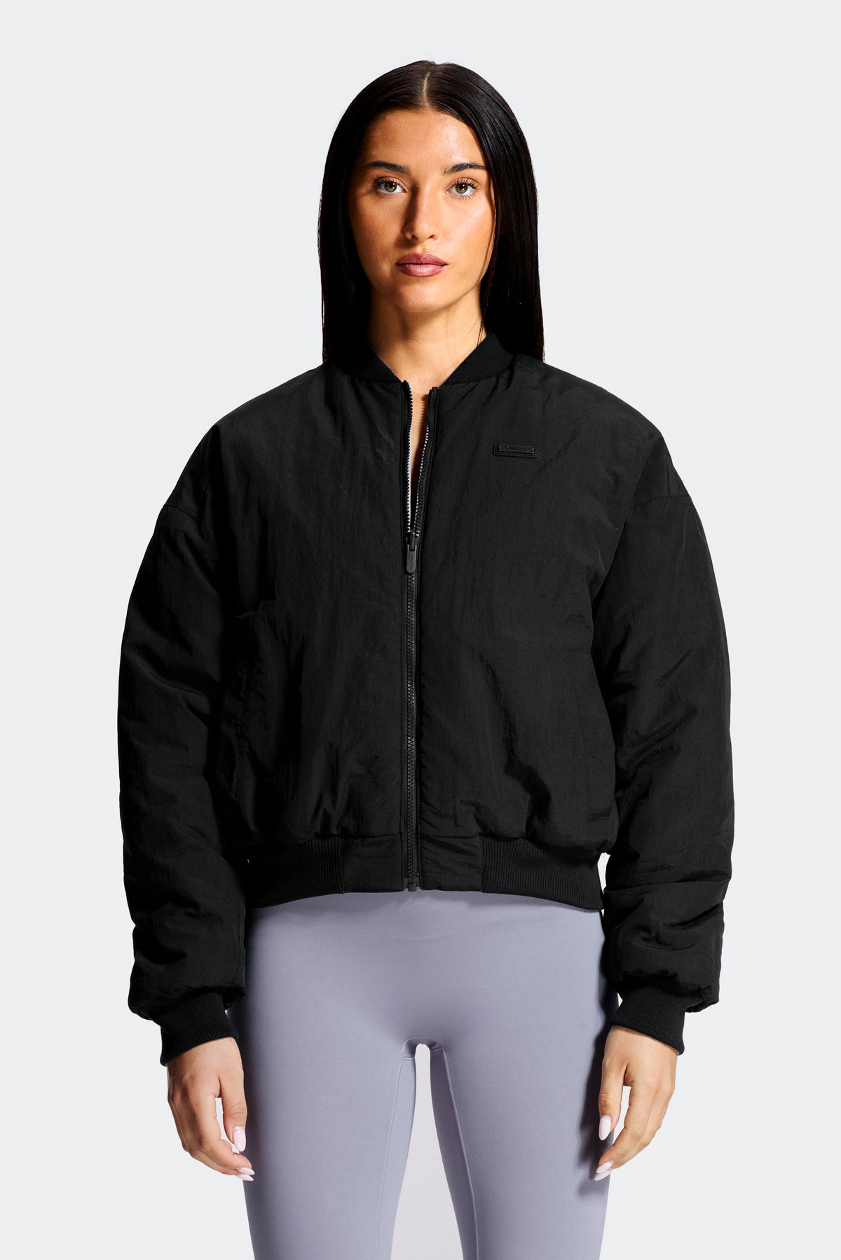 Gemini Reversible Bomber Jacket - Black/Grey Orchid