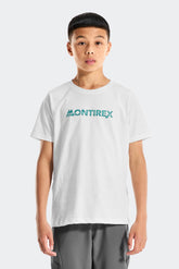 Boys Trail Linear Logo T-Shirt - White