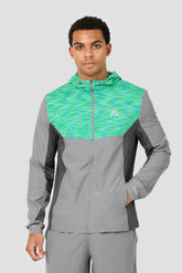 Trail Windbreaker - Grey/Blue/Green Multi