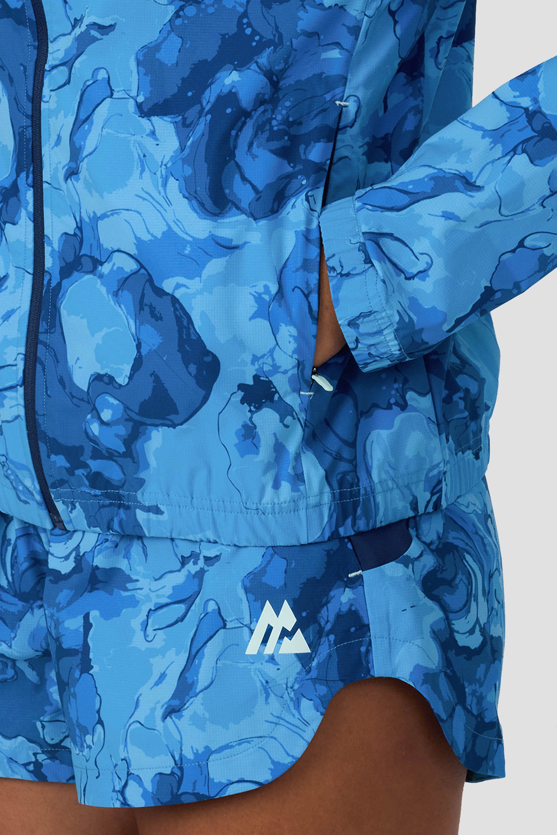 Fusion Print Windbreaker - Agency/Fira