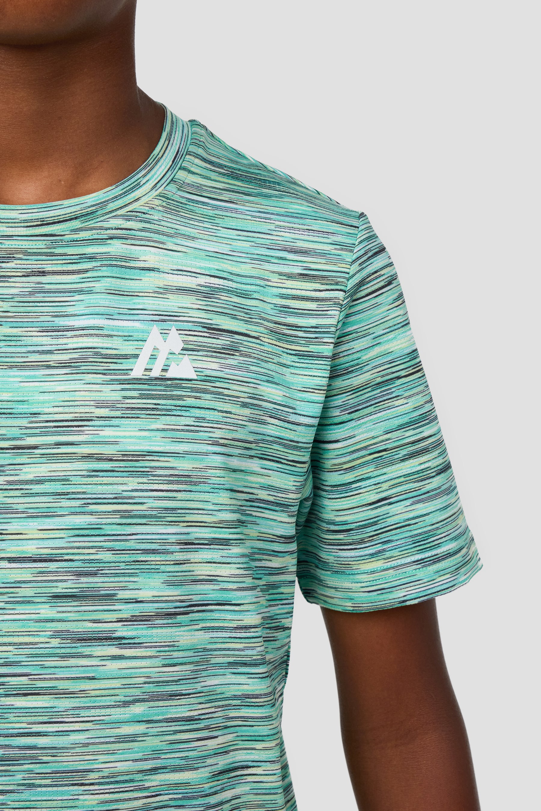 Boys Trail T-Shirt - Blue/Teal/Green