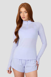 Breathe 1/4 Zip - Lilac Sapphire