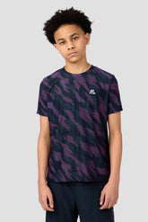 Boys Thera T-Shirt - Navy Void/Greyed Indigo/Knockout Pink