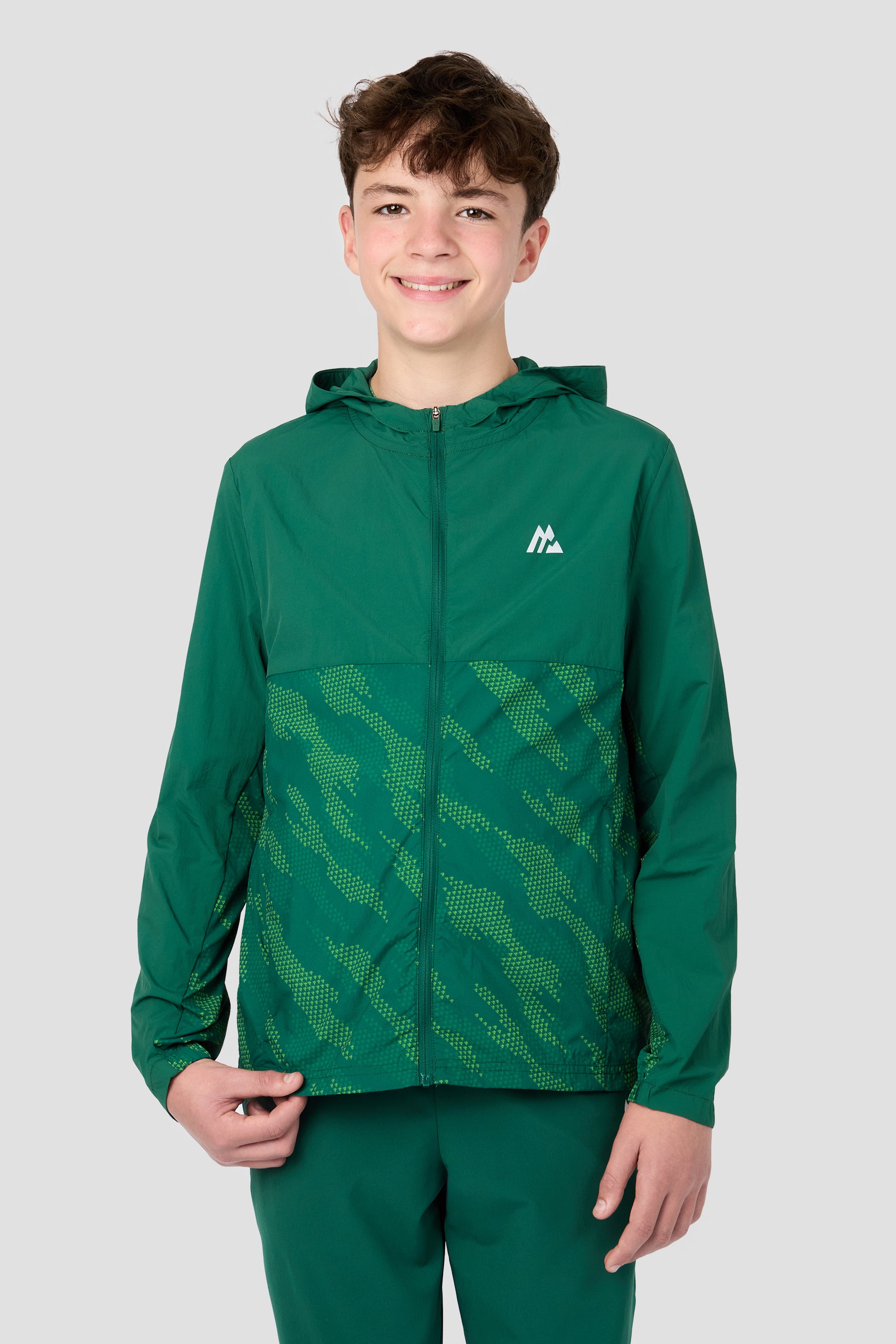 Boys Thera Jacket - Evergreen/Sherwood/Neon Green