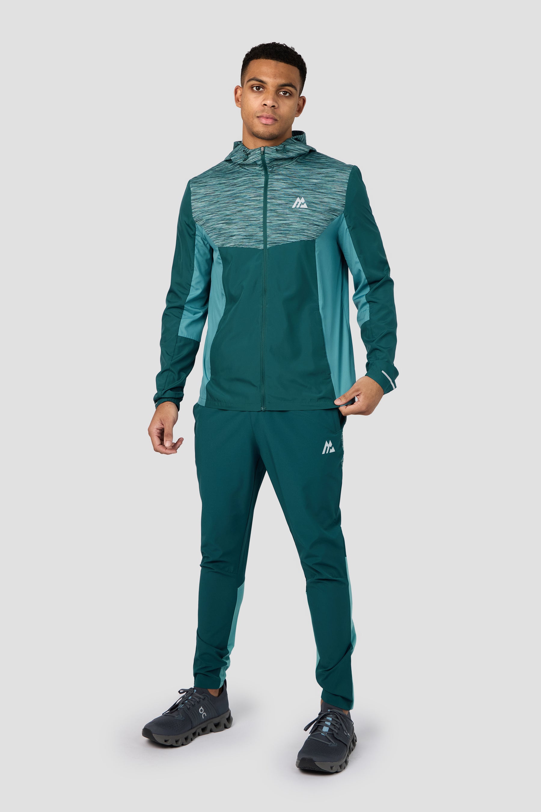 Trail Panel 2.0 Running Pant - Light Teal Multi