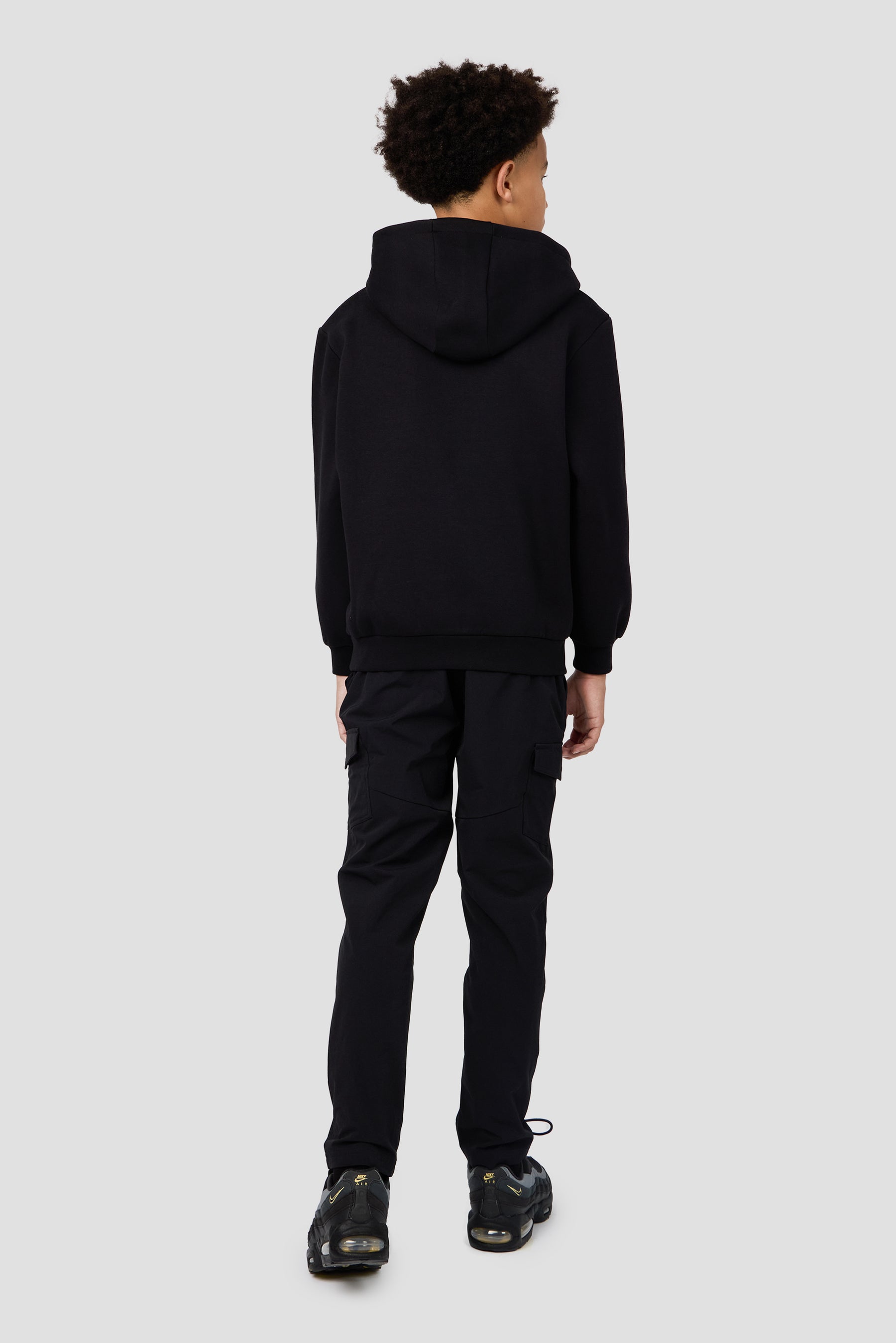 Boys Reboot Graphic Hood - Black