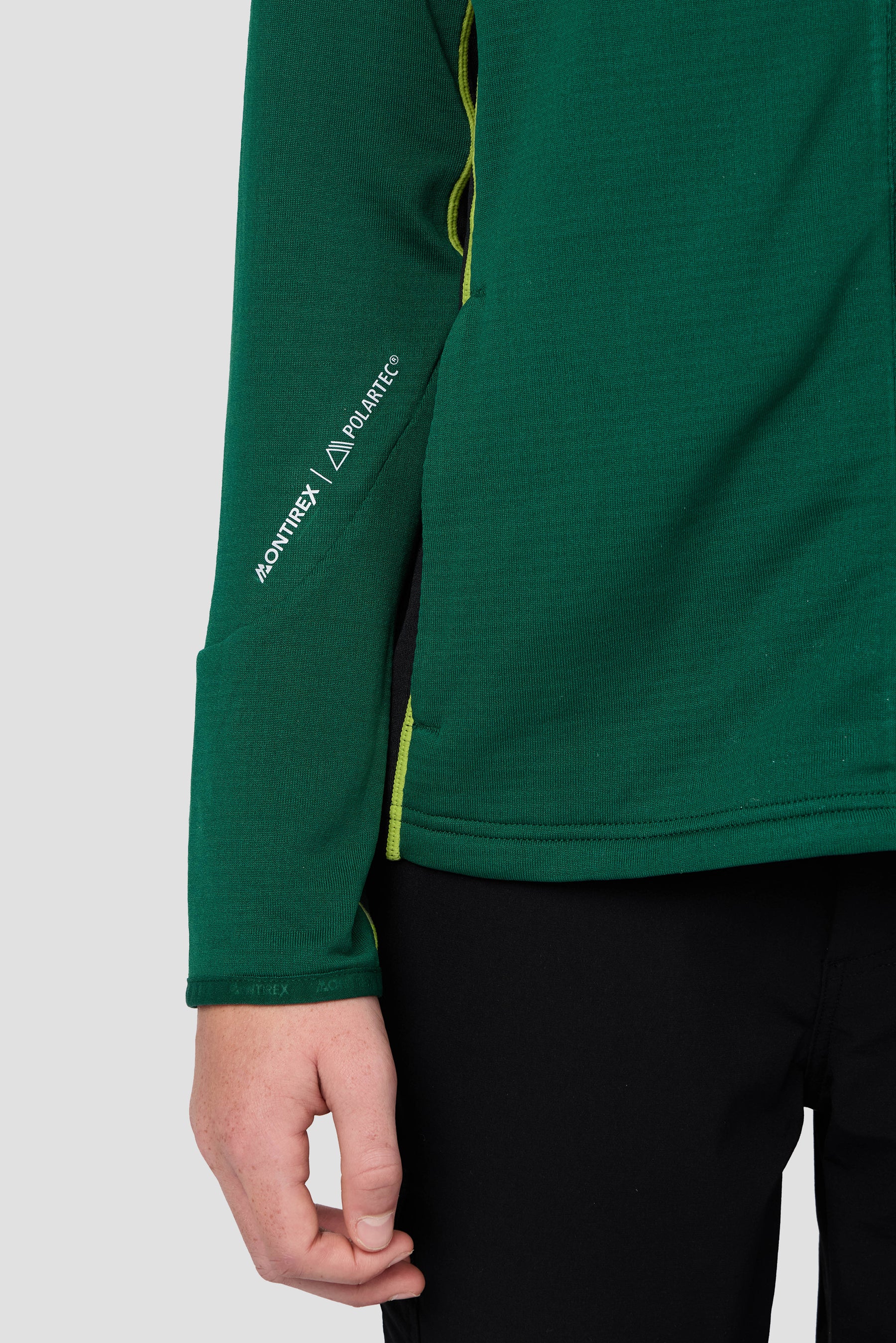 Boys Brink Polartec® Fleece Hood - Evergreen/Black