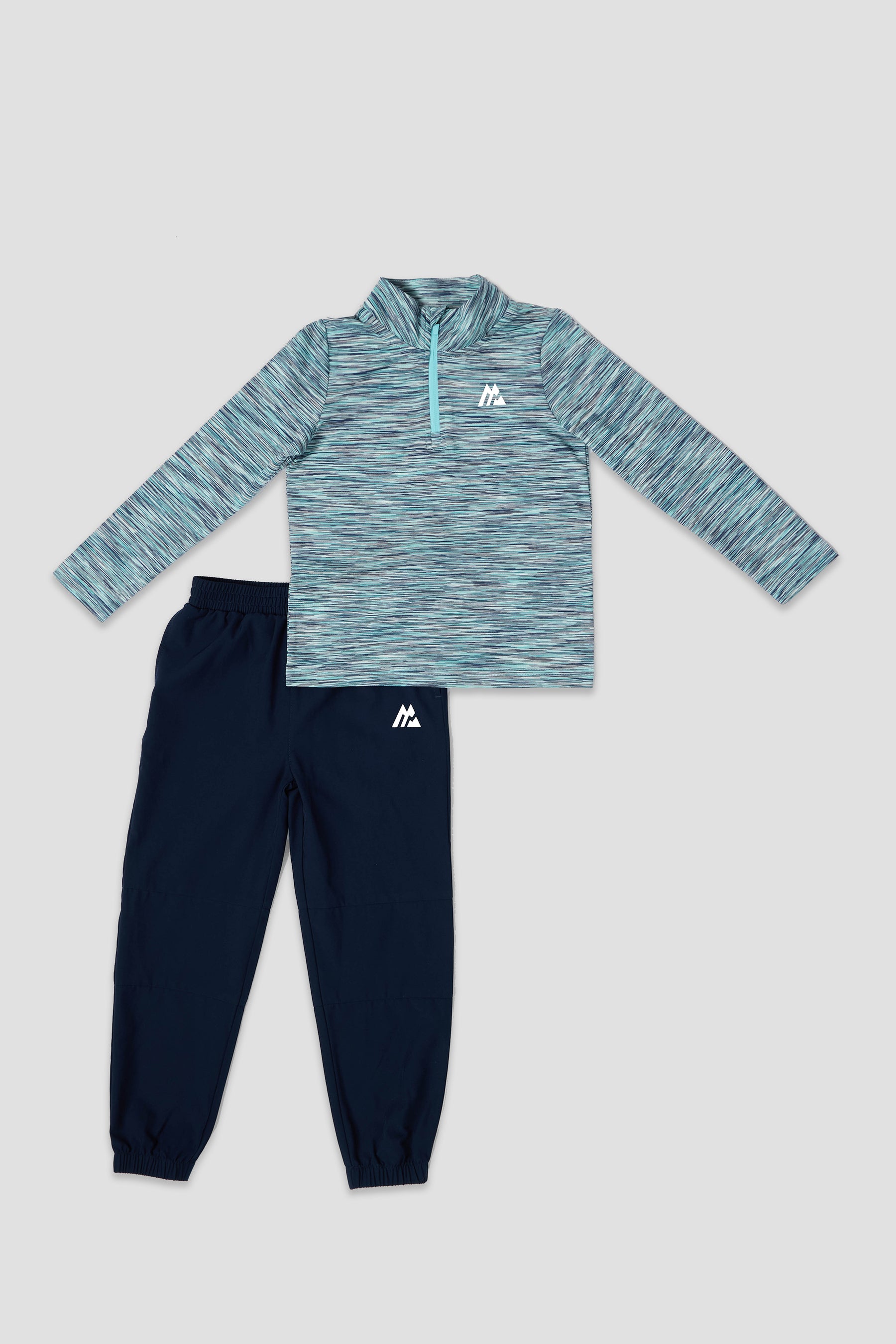 Infant Boys Trail 1/4 Zip/Pant Set - Blue/Navy/White