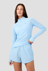 Breathe 1/4 Zip - Blissful Blue