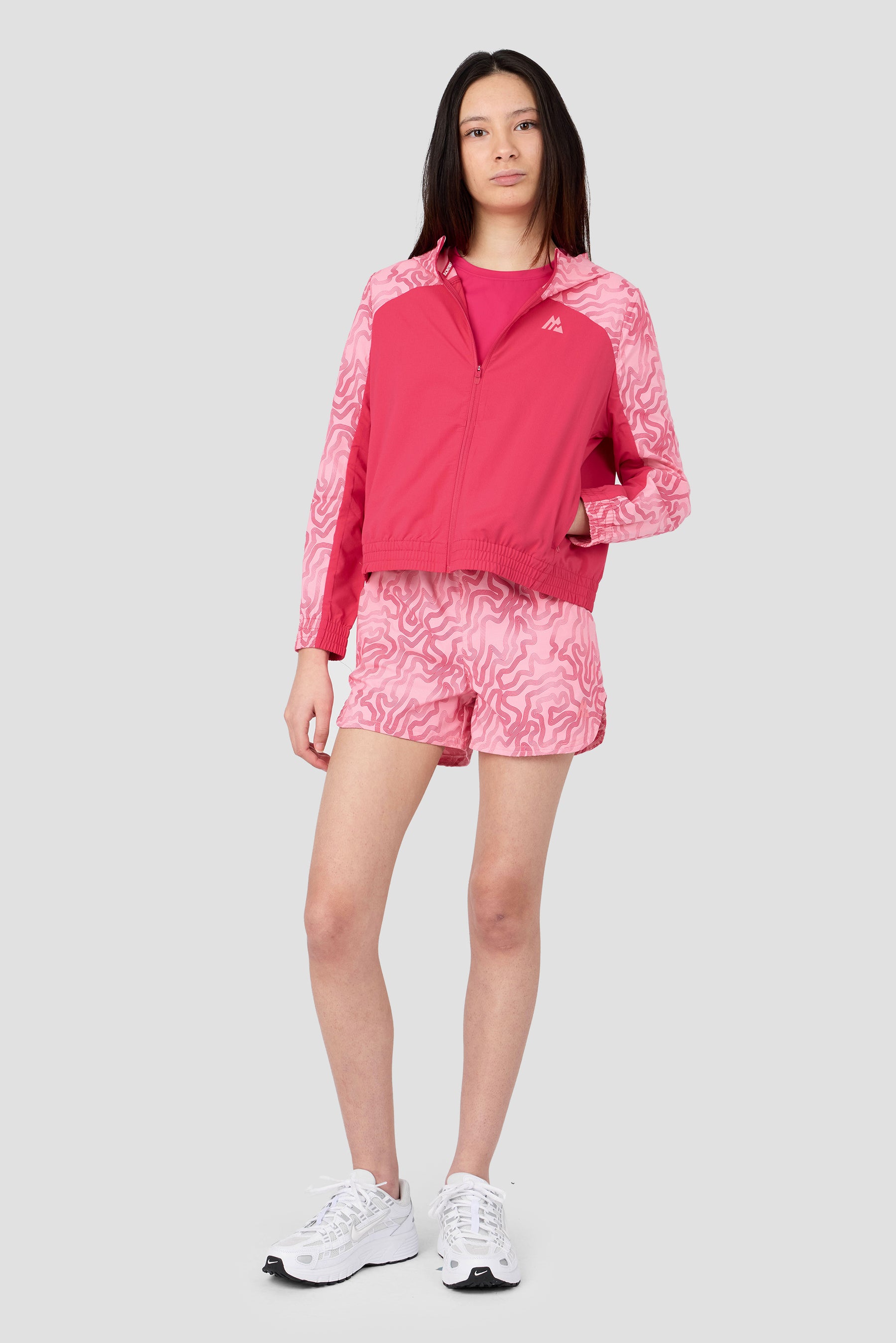 Girls Spin Windbreaker - Bouquet/Sweet Pink