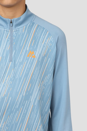 Boys Vigour 1/4 Zip - Cloudy Blue/Summer Mist