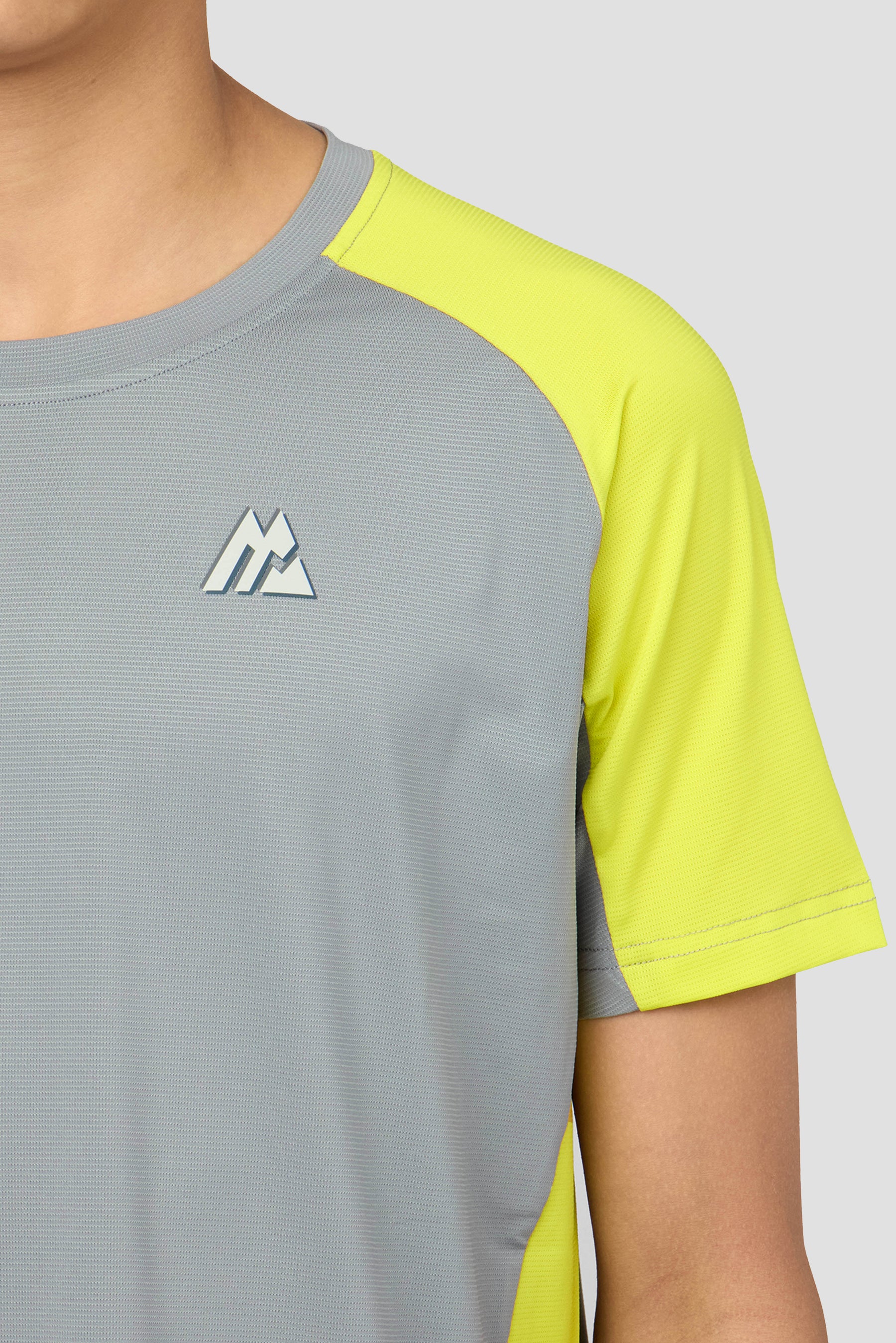 MTX Run Turbo T-Shirt - Platinum Grey/Electric Lime