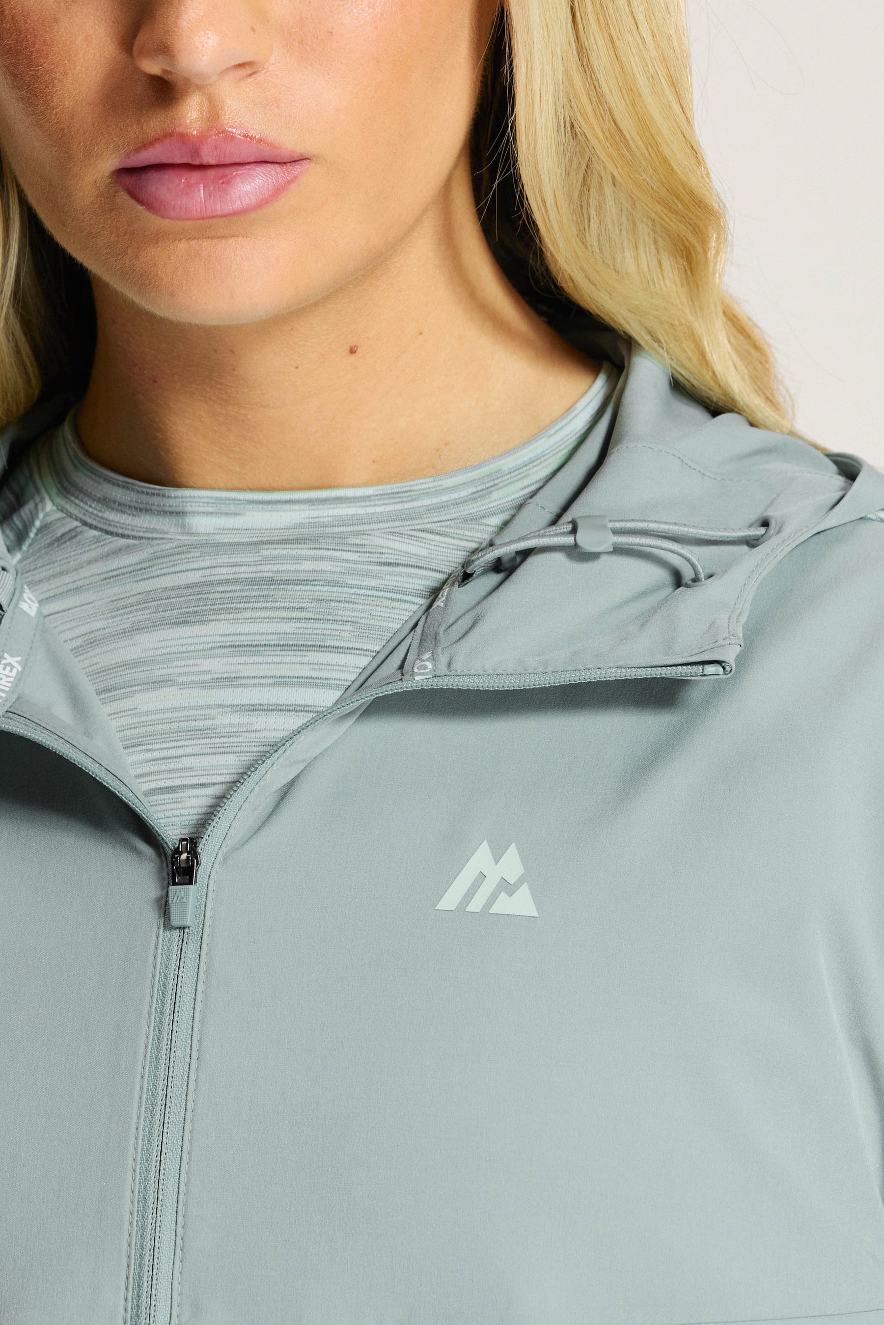 Women's Trail Windbreaker - Slate/Honeydew/White