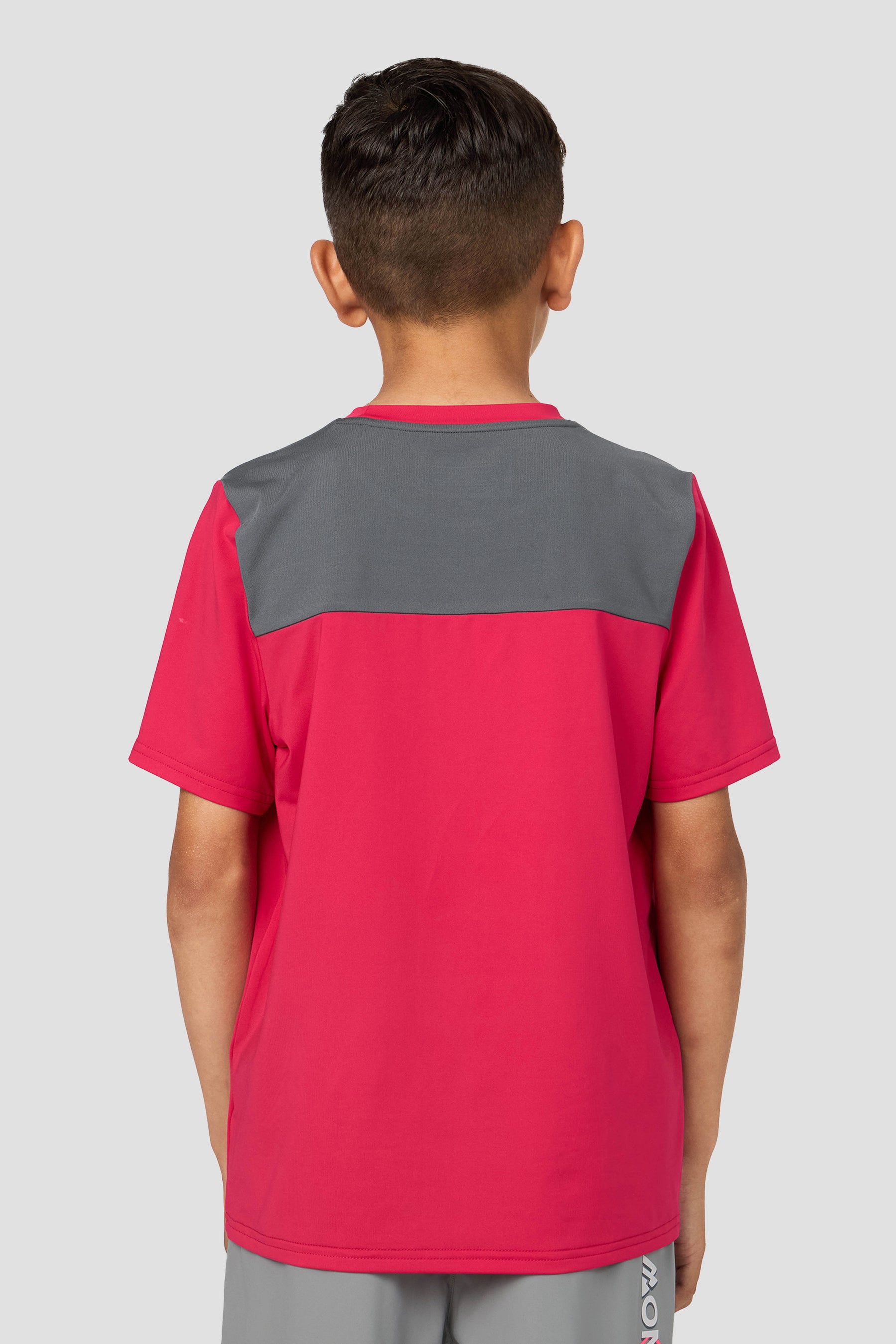 Boys MTX Run T-Shirt - Pomegranate/Slate Grey