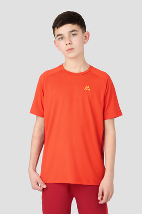 Boys Optic T-Shirt - Blazing Orange/Cranberry/Tangerine Glow