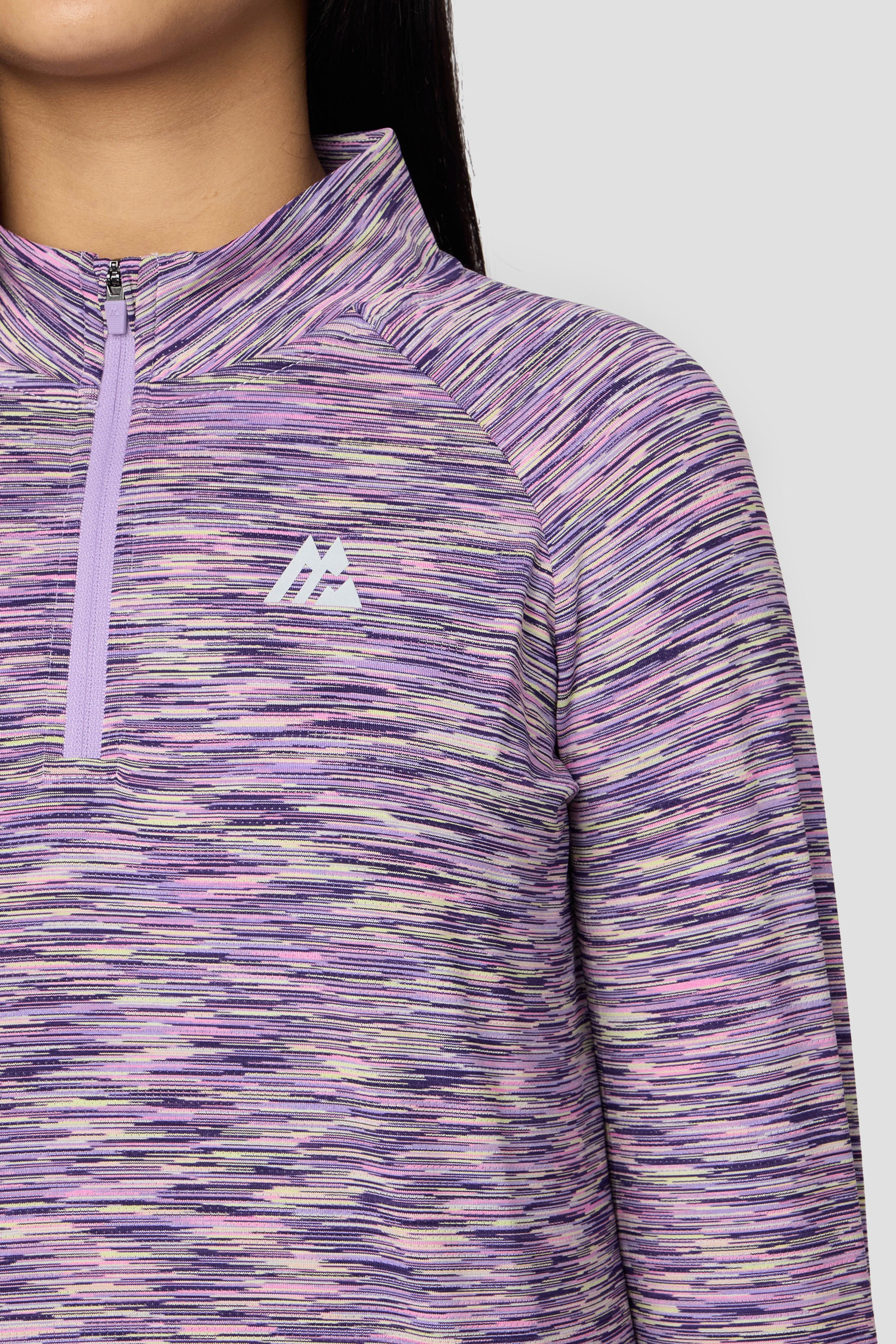 Girls Trail 2.0 1/4 Zip - Purple/Citrus