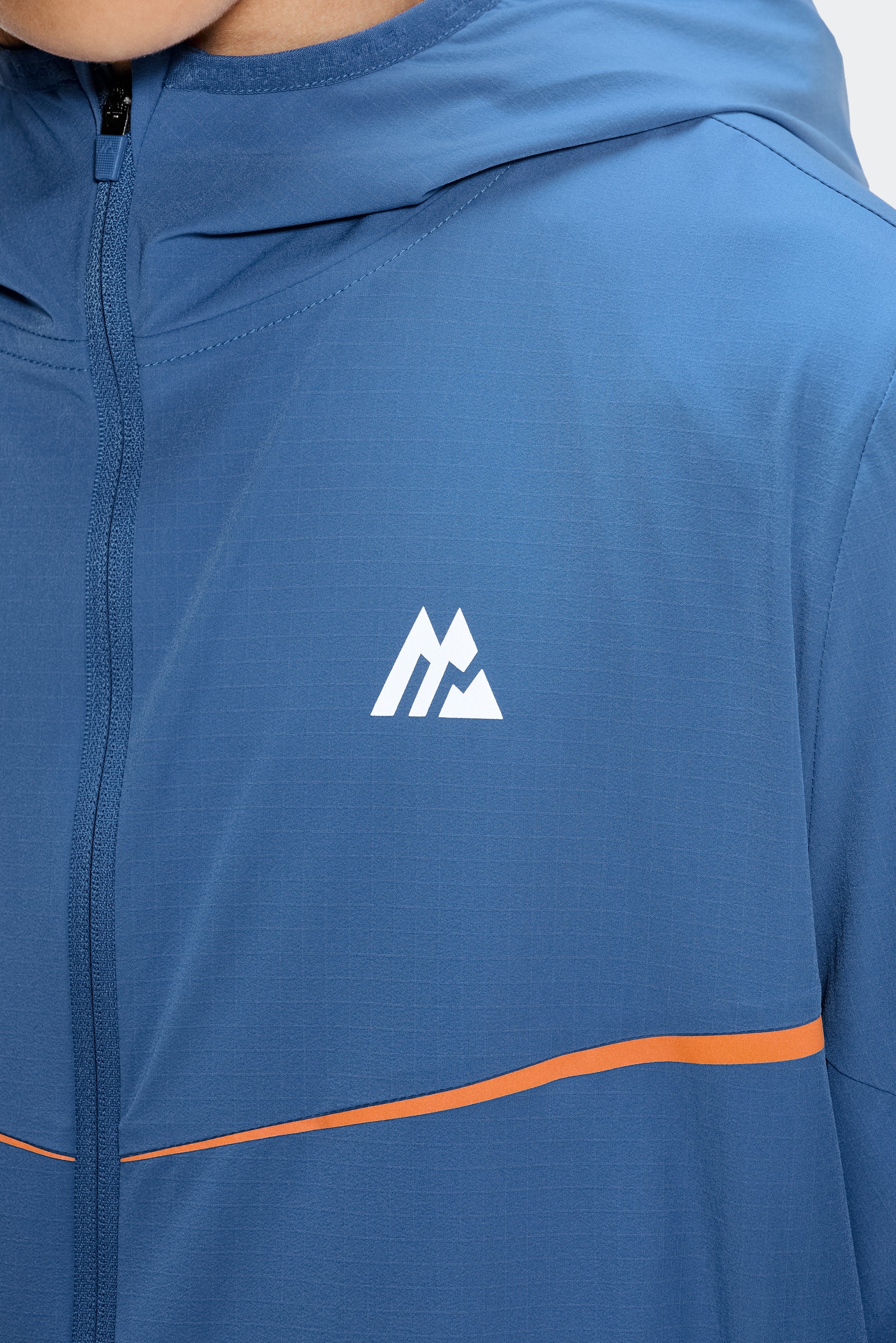 Boys Ignite Windbreaker - Charcoal Blue/Tangerine Glow