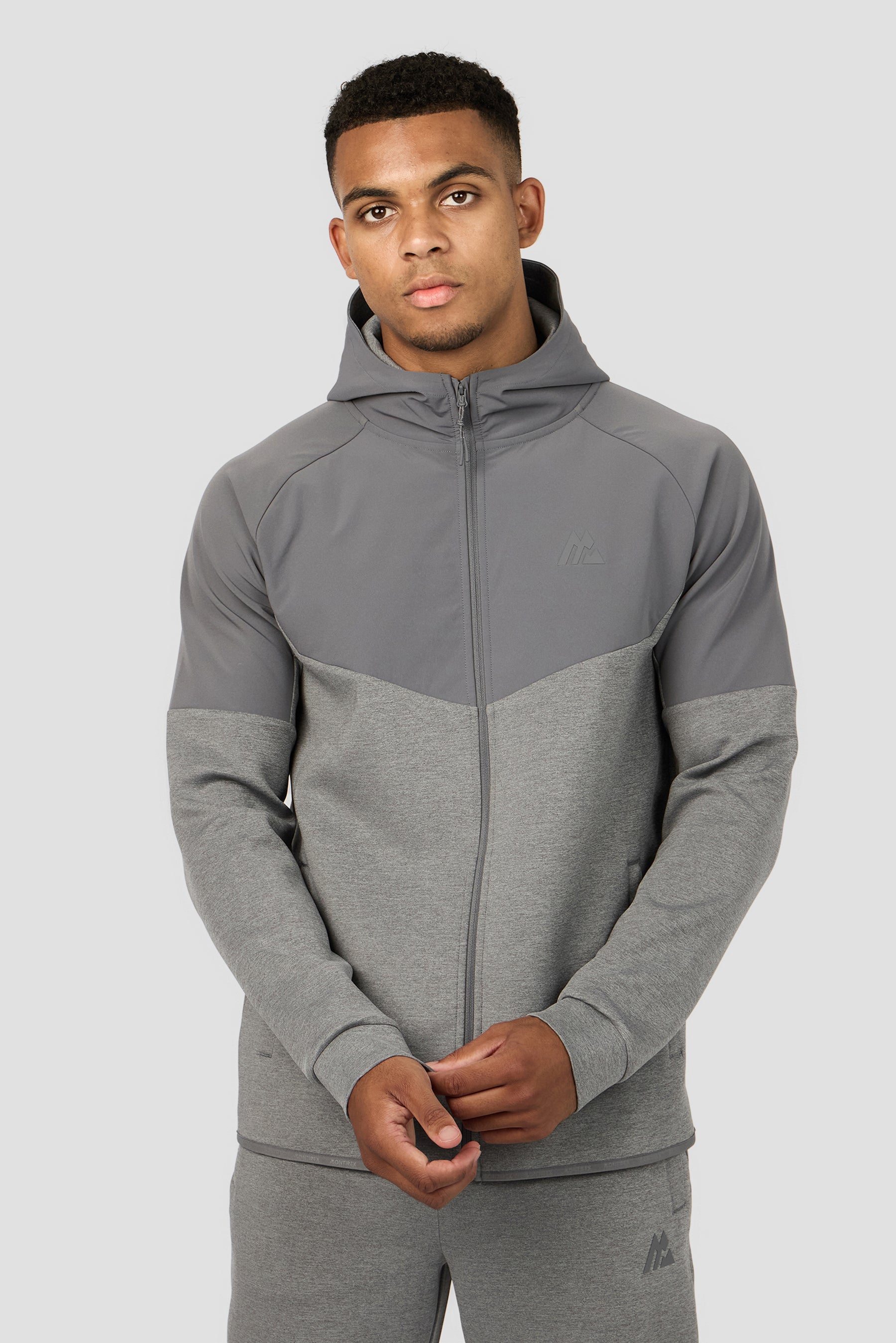 Recover Fleece Hood - Cement Grey
