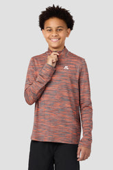 Boys Trail 2.0 1/4 Zip - Grey/Orange