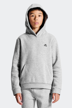 Boys Essential Hood - Cement Grey Marl