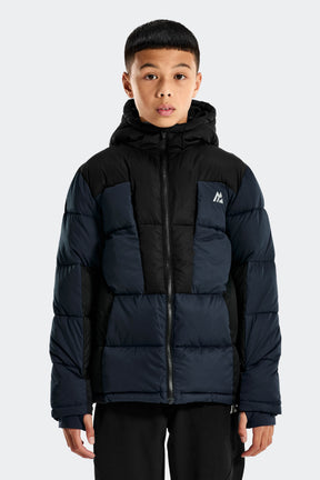 Carve Down Jacket - Navy Shadow/Black