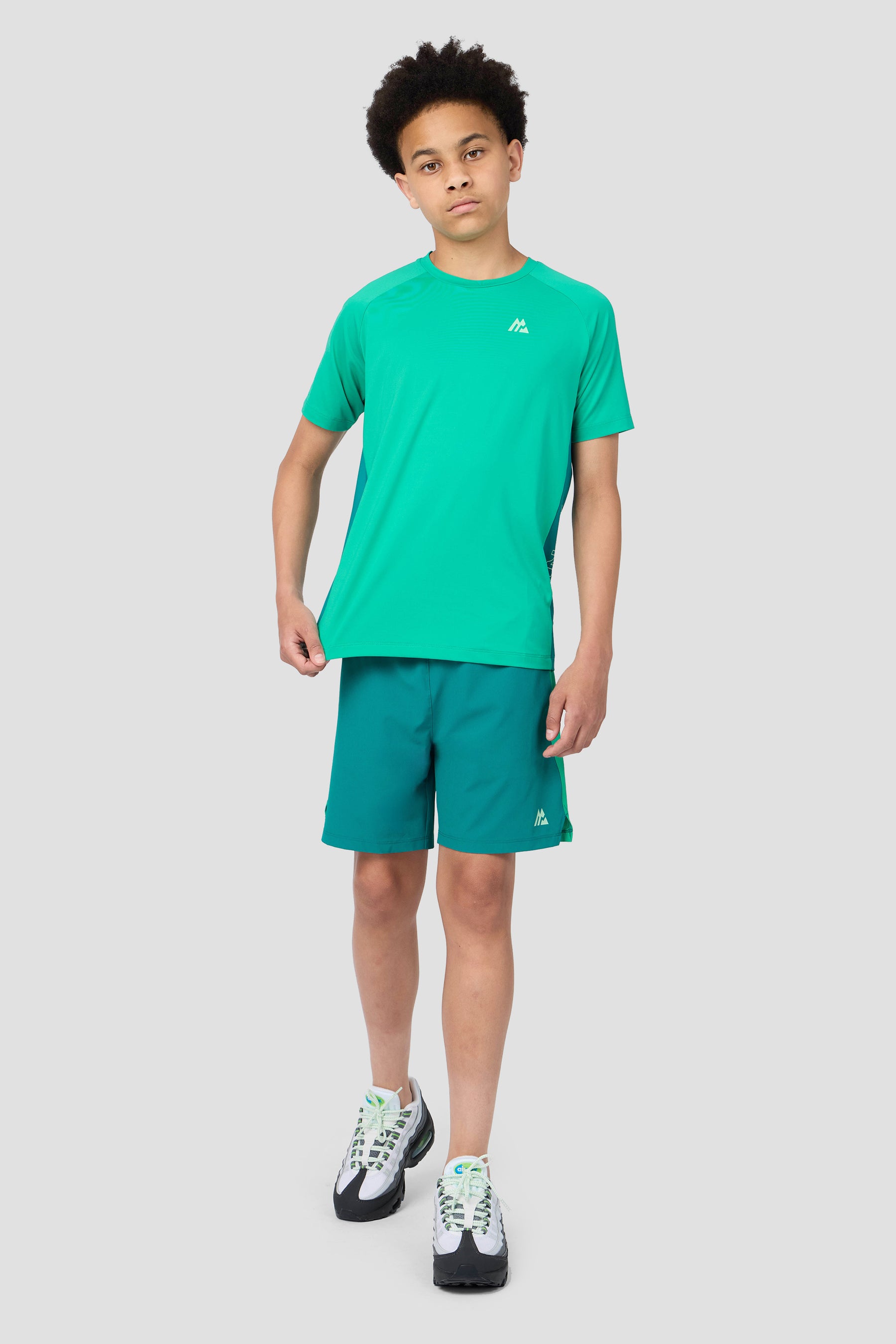 Boys Optic T-Shirt - Cyber Jade/Lagoon Green/Duck Egg