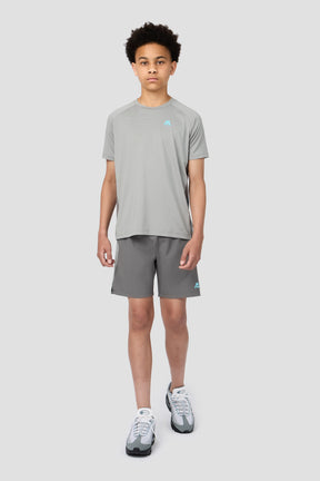 Boys Optic Short - Cement Grey/Platinum Grey/Neon Sky