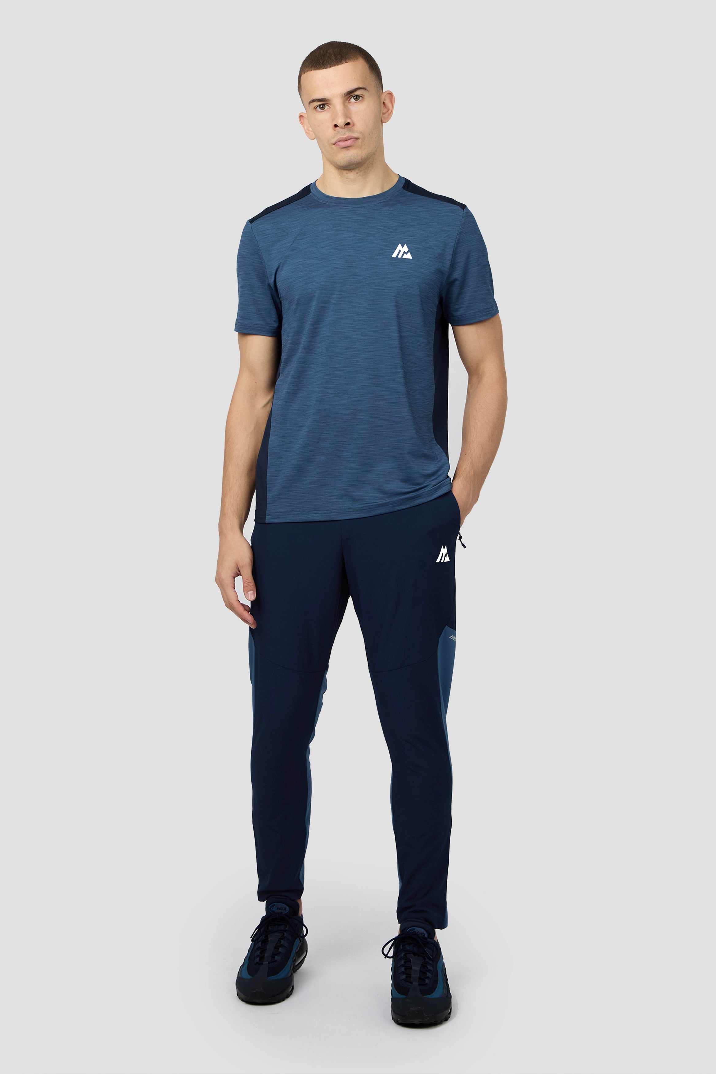 Fuse T-Shirt - Naval Blue | Montirex Sportswear Gymwear Top