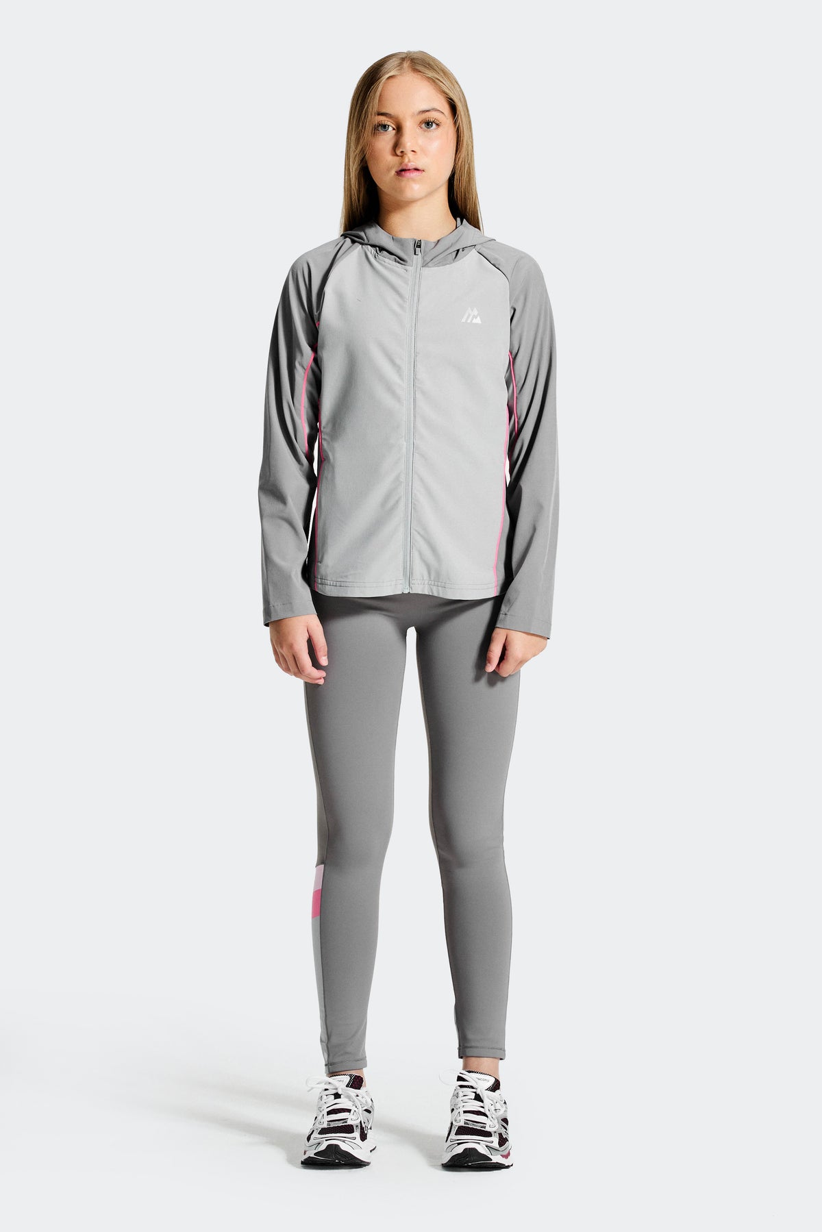 Girls Lumina jacket - Winter Sky/Basalt/Powder Pink