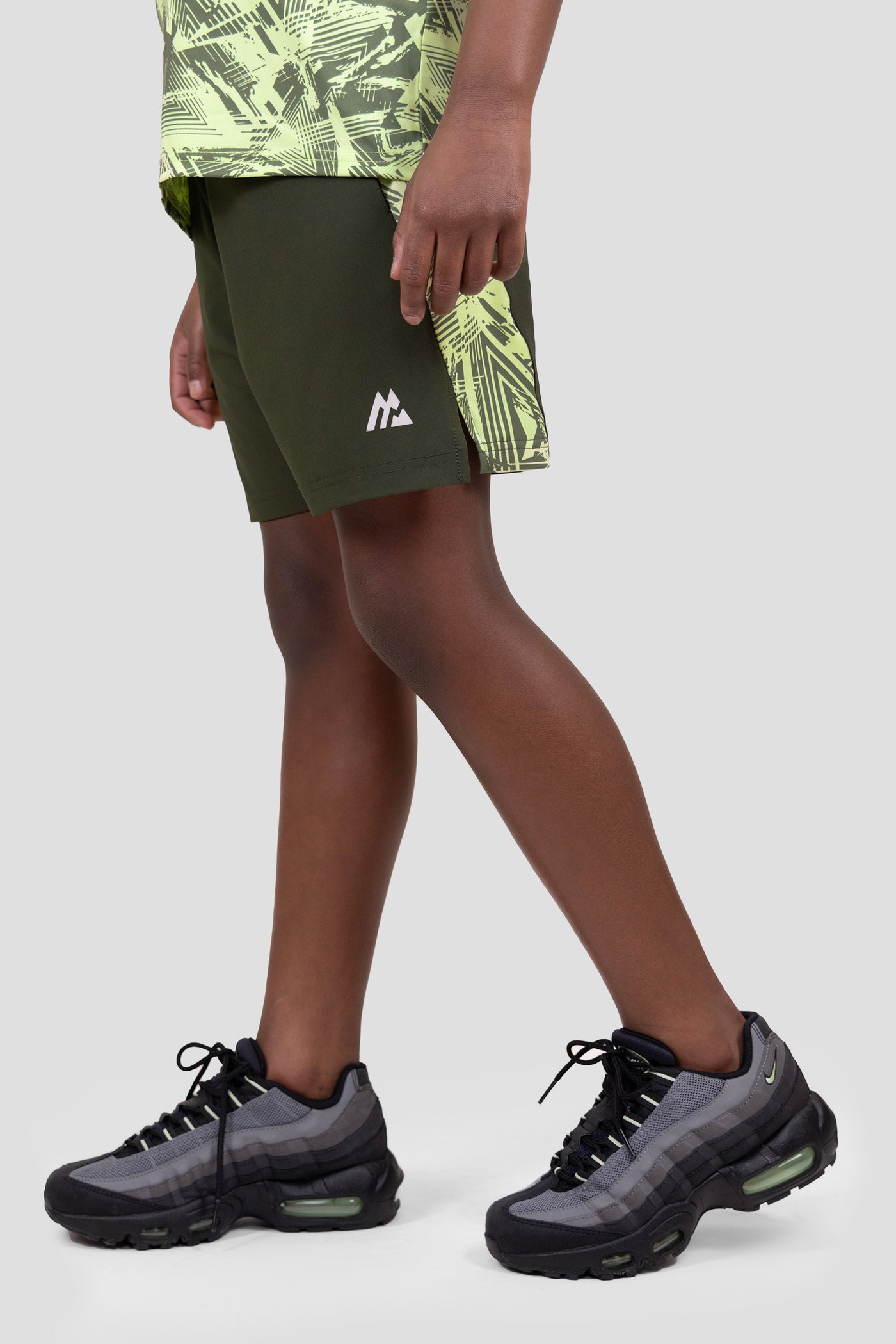 Boys Digi Abstract Panel Short - Elm/Citrus/Orchard