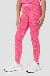 Girls Trail Icon Legging - Fuschia/White