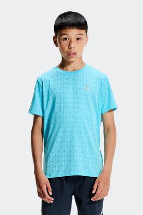 Boys Cube T-Shirt - Neon Sky