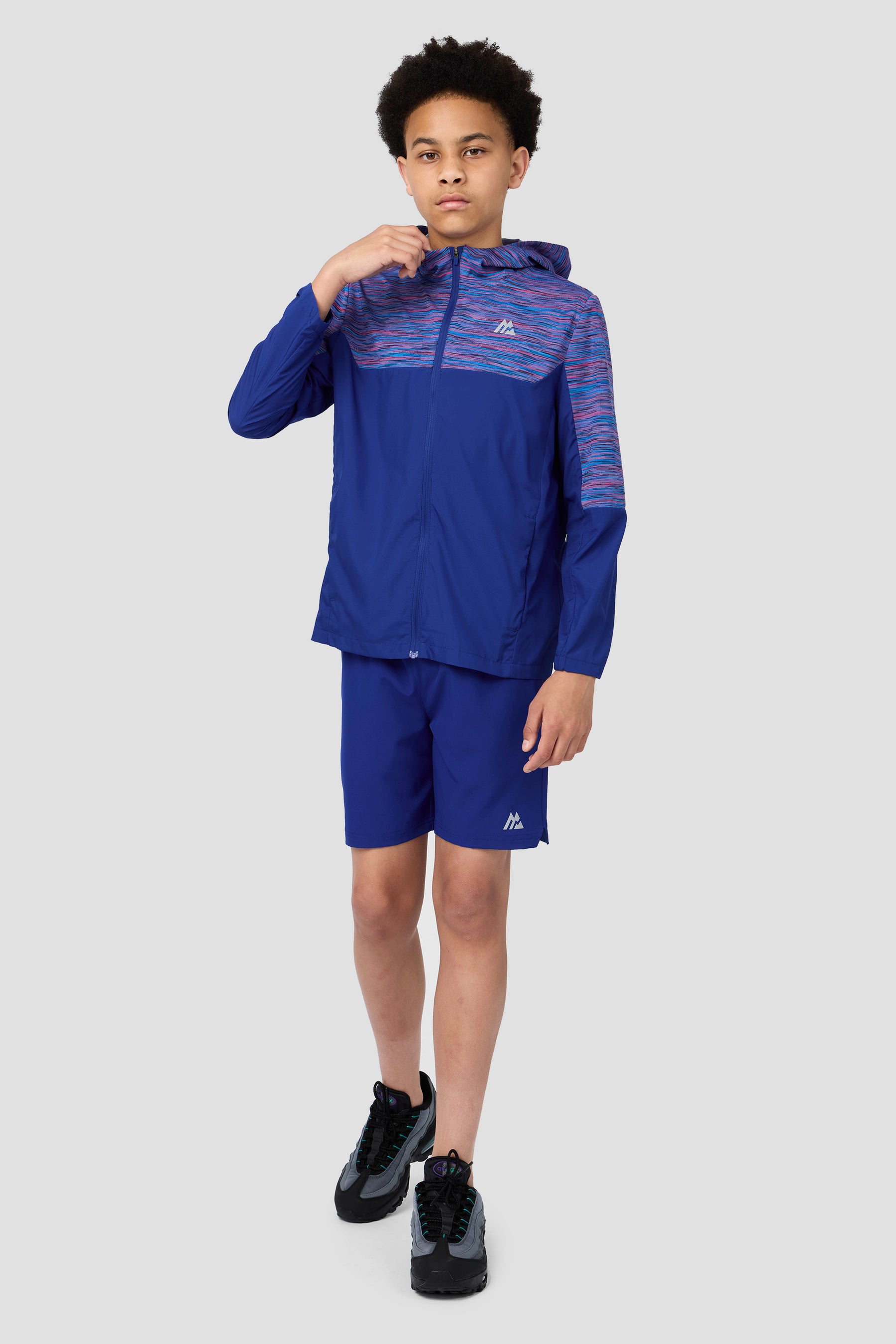 Boys Trail Windbreaker - Blue/Navy/Pink