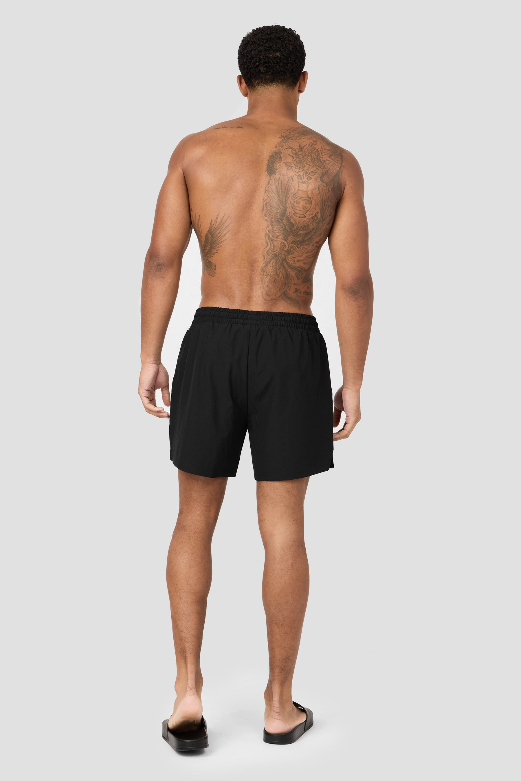 Monogram Swim Short - Black