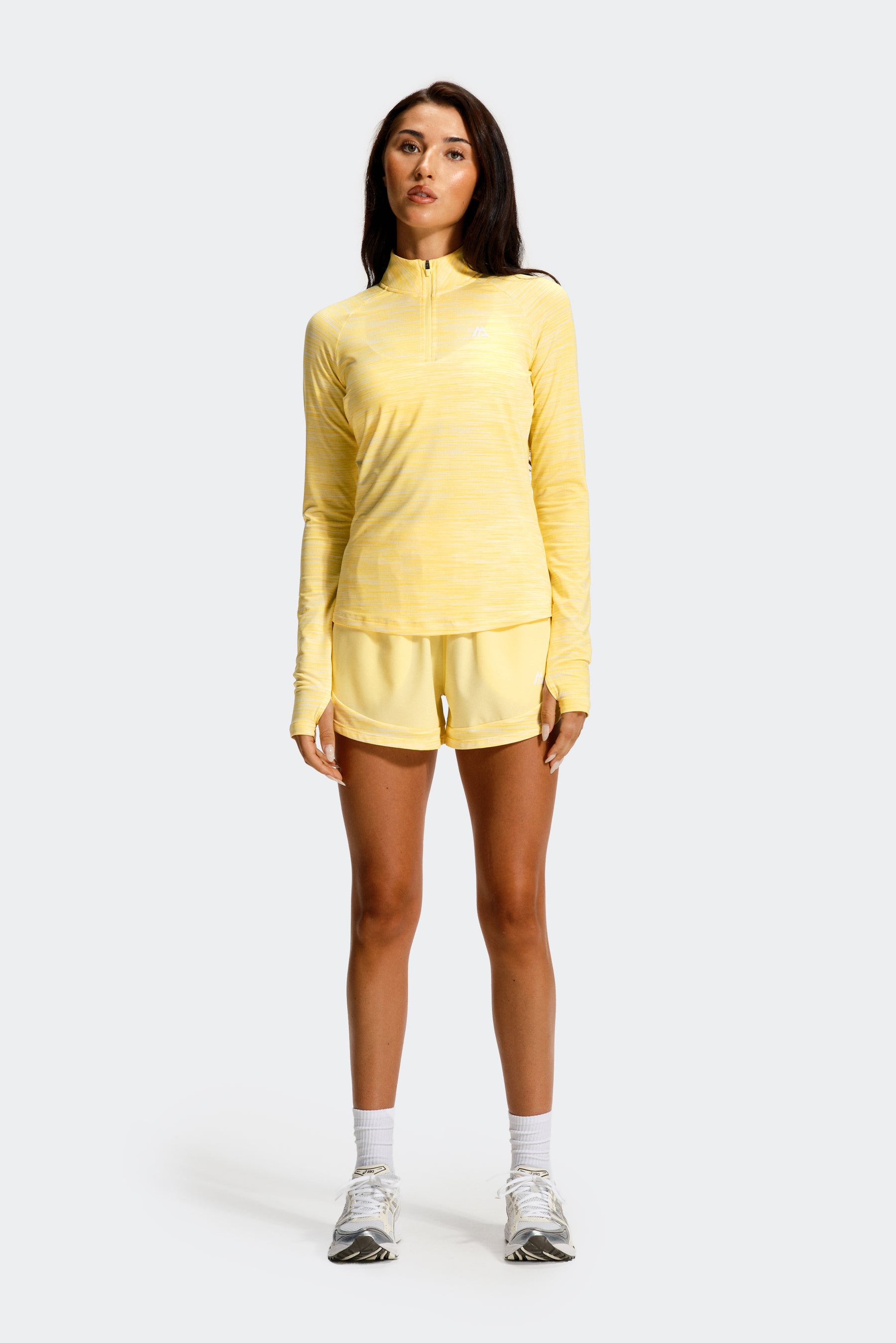Women's Trail 1/4 Zip - Lemon/White
