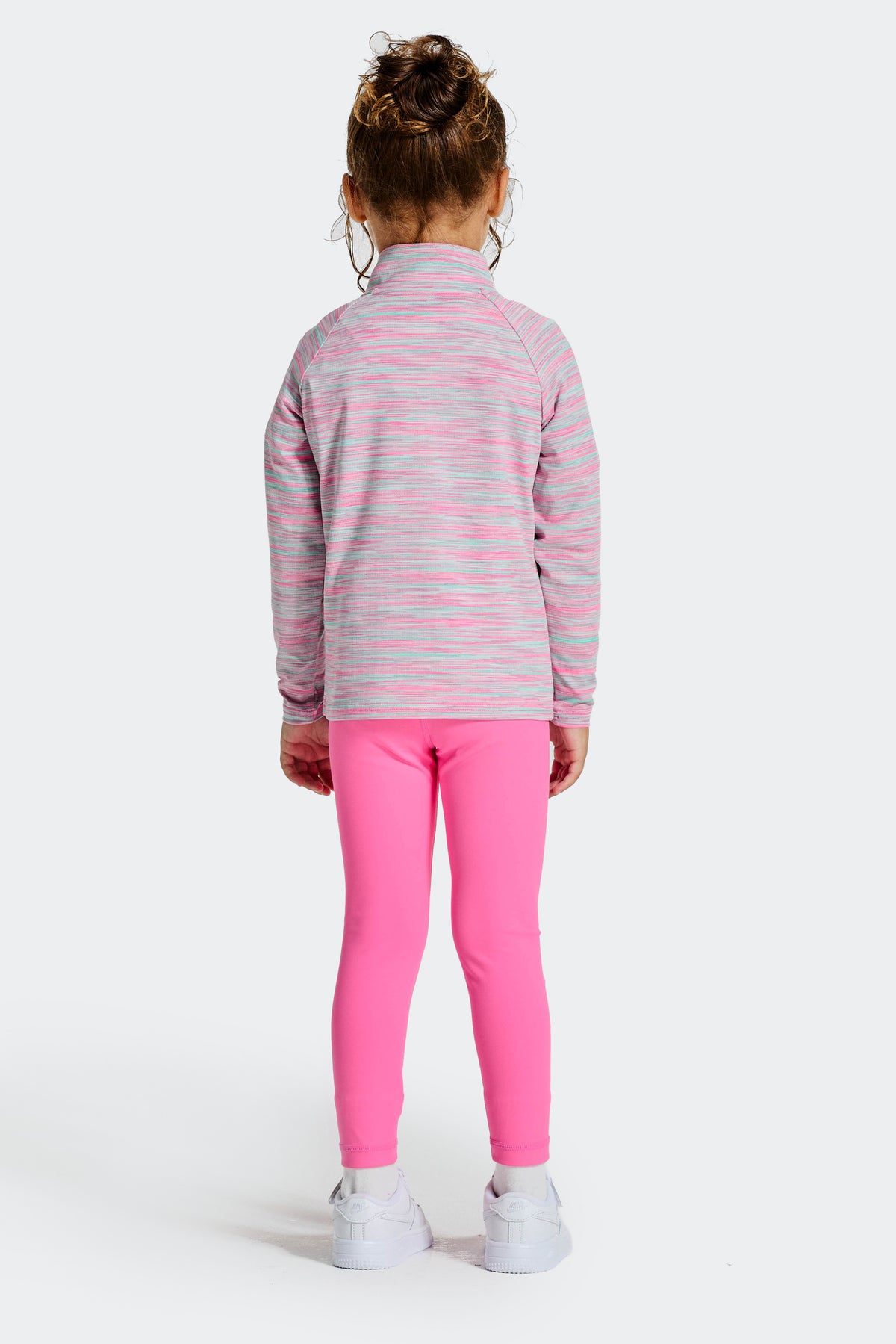 Infant Girls Trail 1/4 Zip - Pink/Green