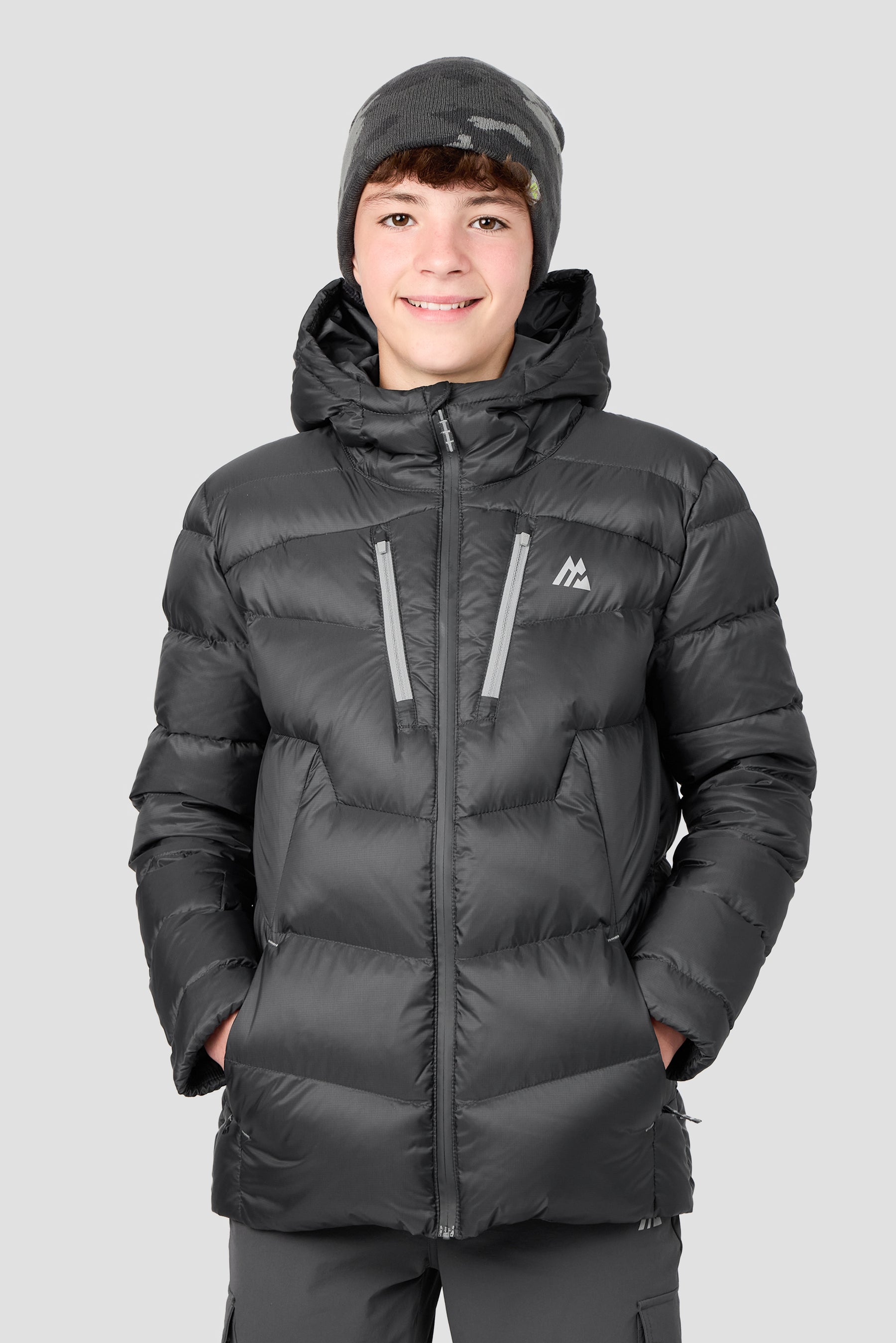 Boys Foli Beanie - Platinum Grey