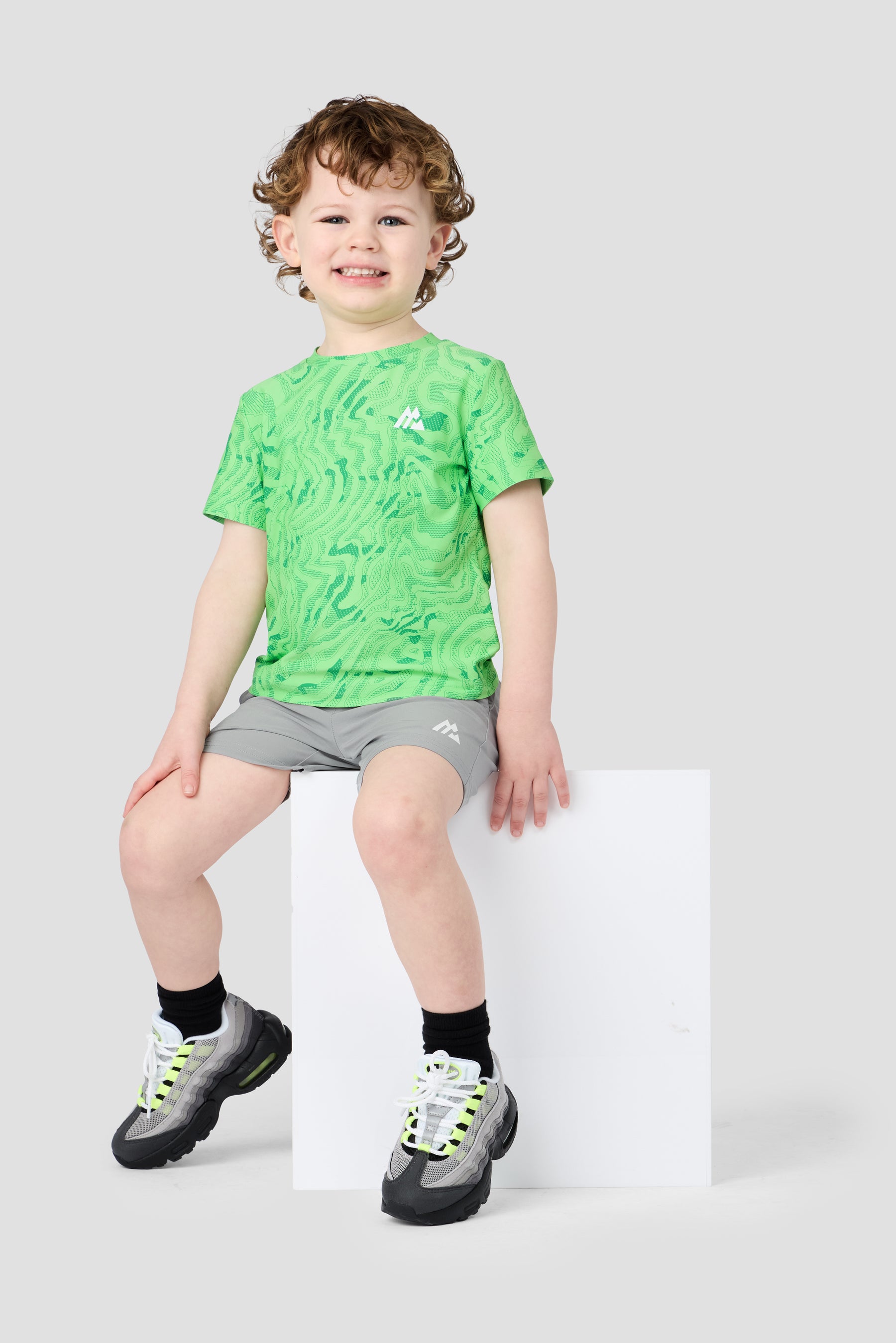 Infant Boys Navigate T-Shirt & Short Set - Chameleon/Spruce Green/Platinum Grey
