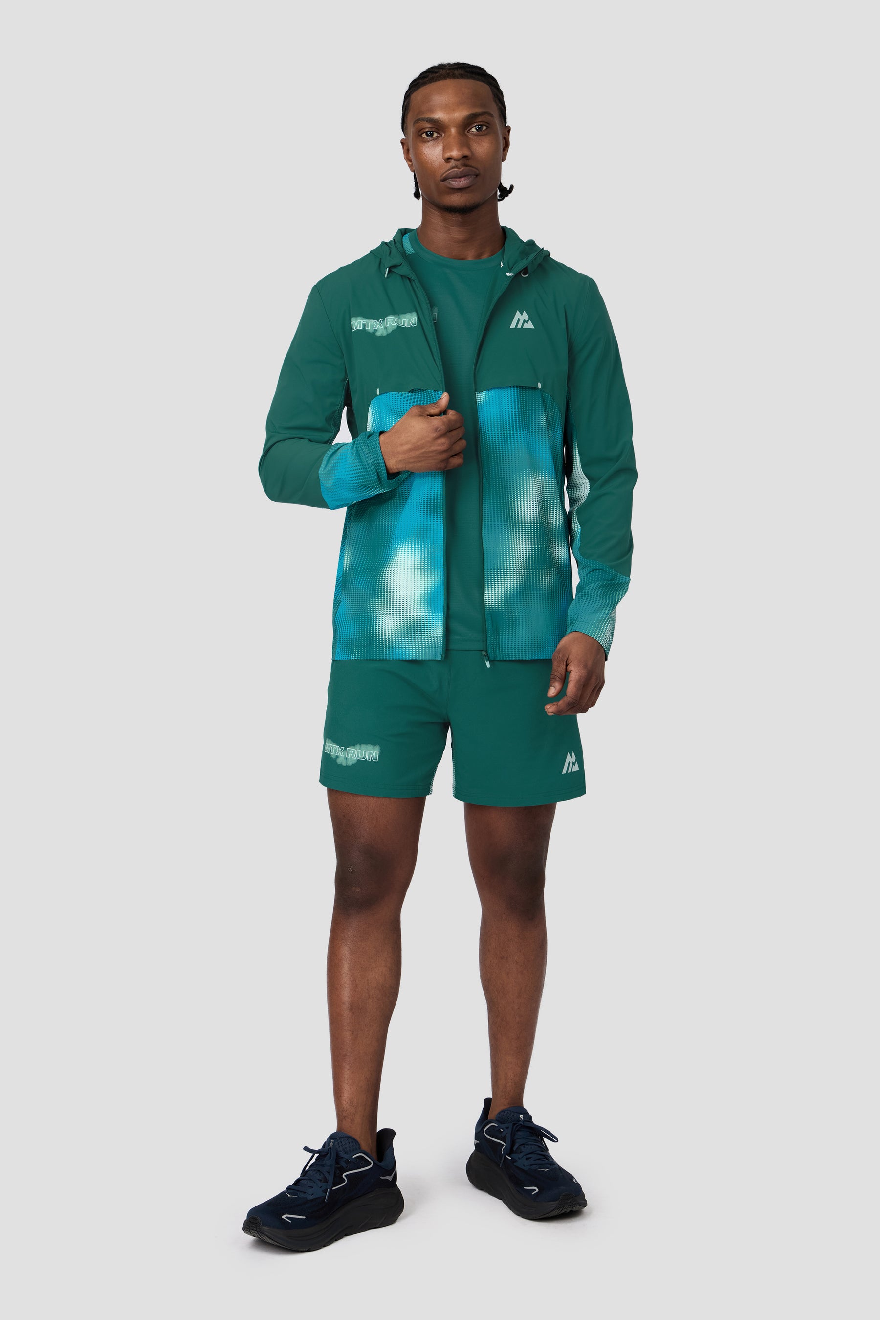 MTX Run Disperse Windbreaker - Ocean Abyss
