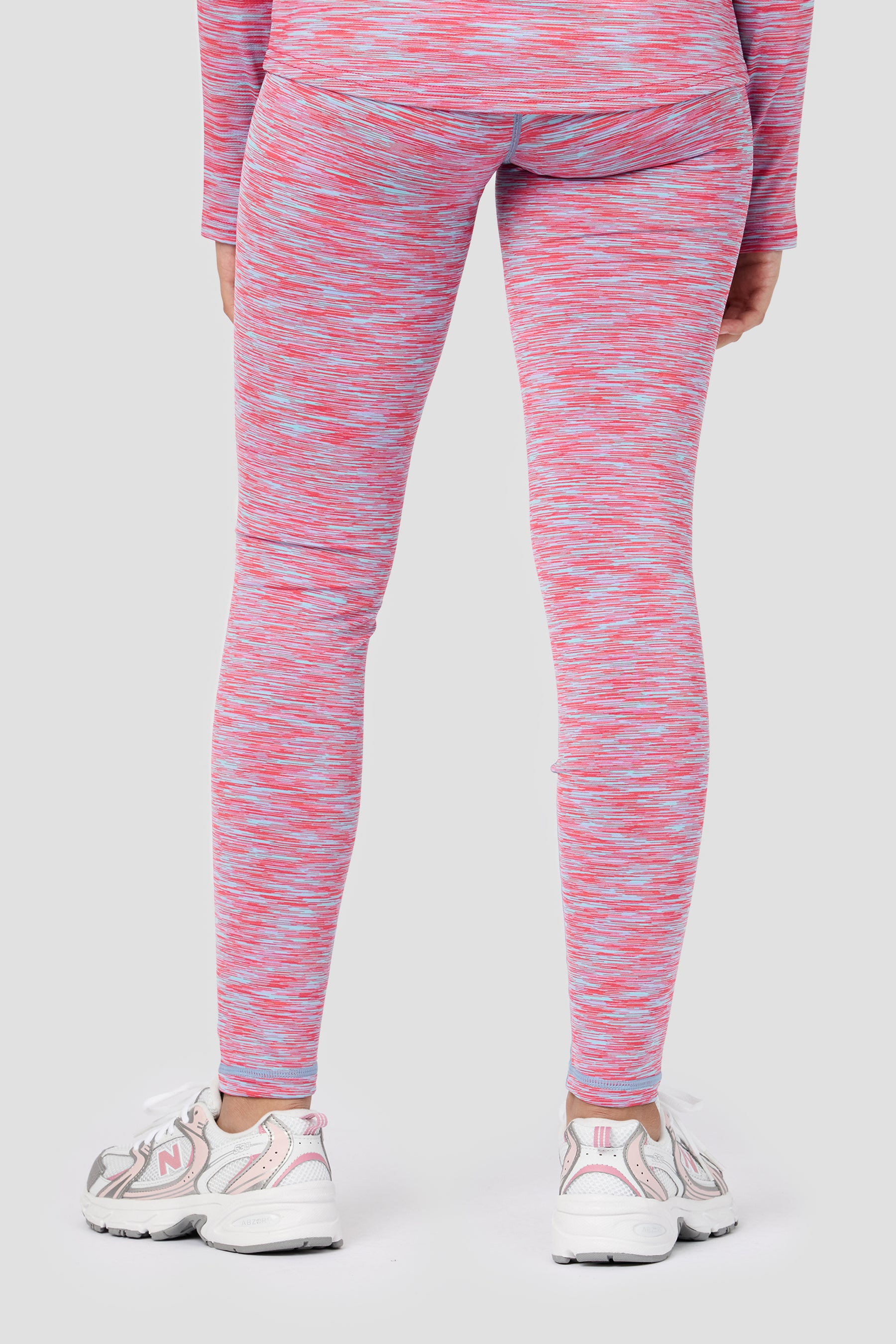 Girls Trail Icon Legging - Blue/Pink Multi