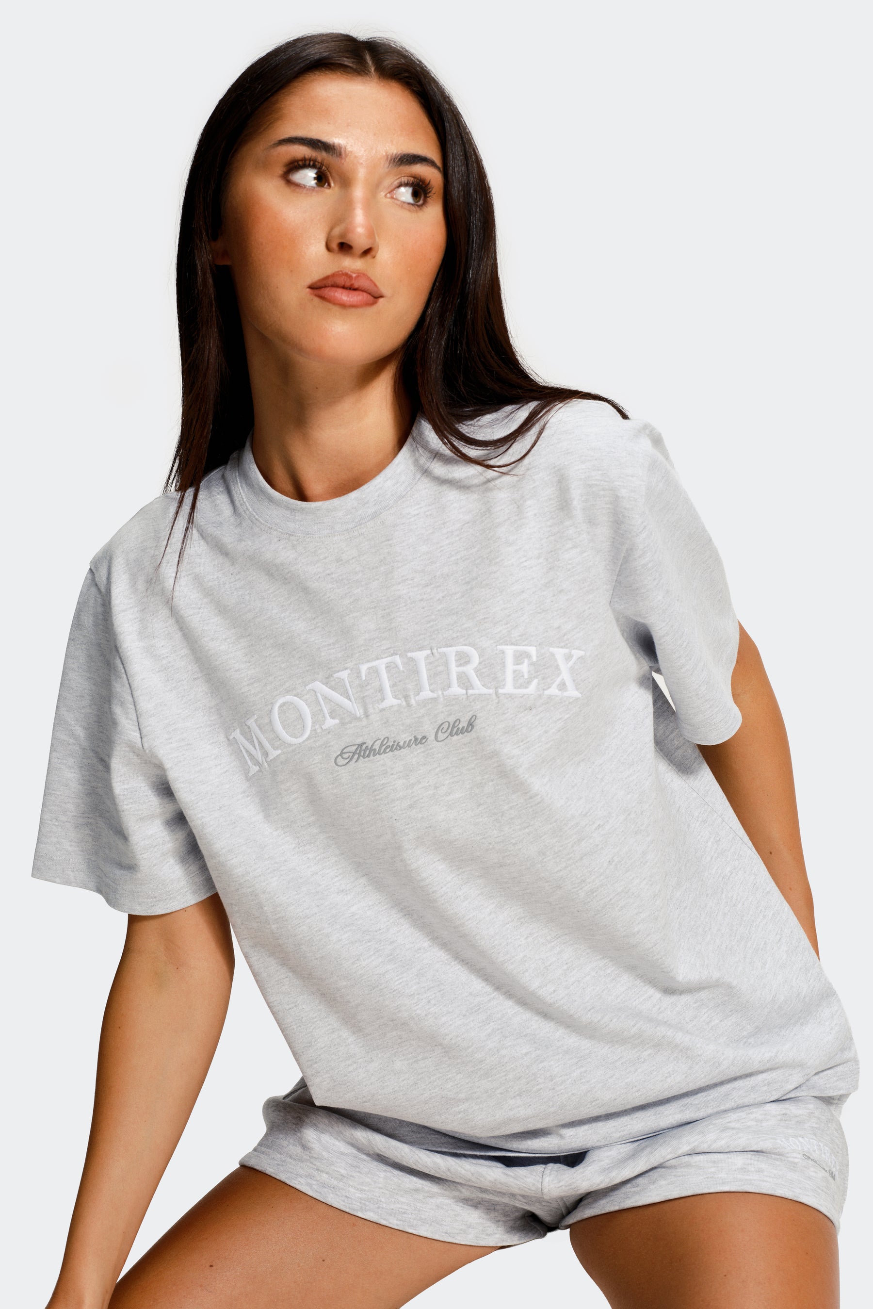 Athleisure Club T-Shirt - Platinum Grey Marl