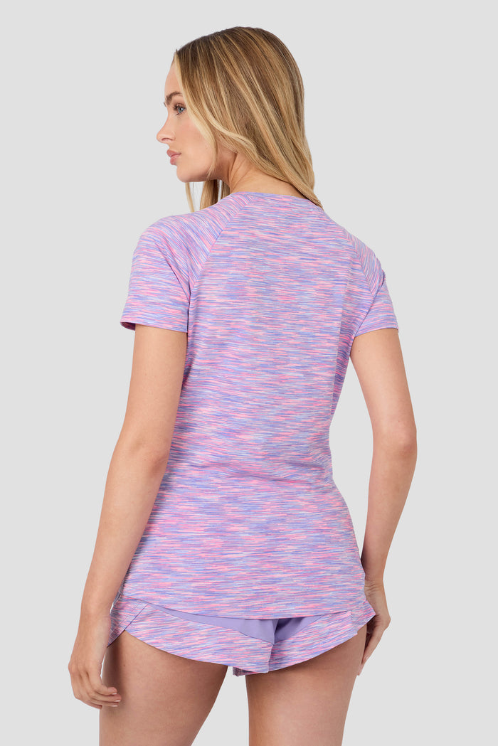 Women's Trail T-Shirt - Pink/Lilac/White