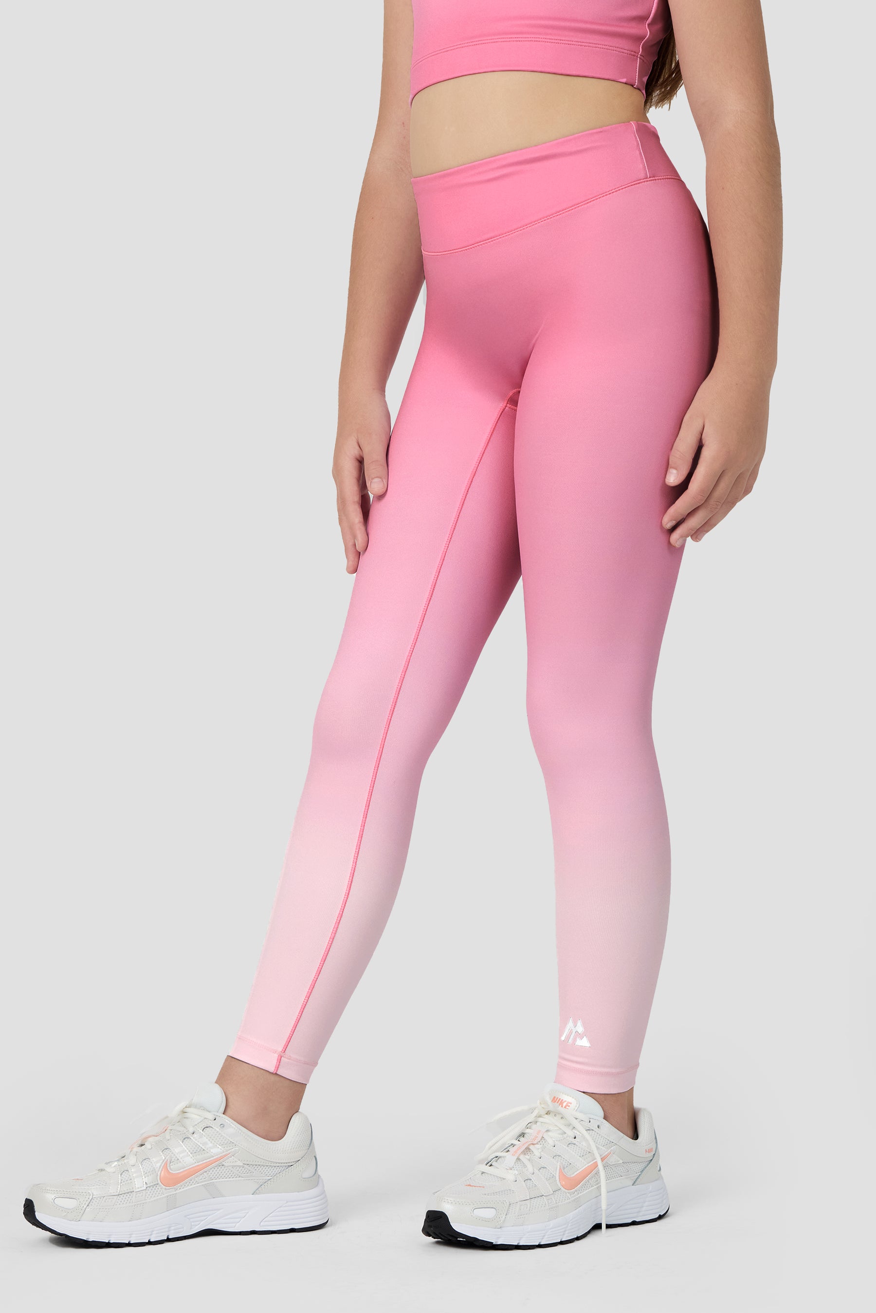 Girls Glow Legging Rosella Pink Montirex Gymwear Sportswear