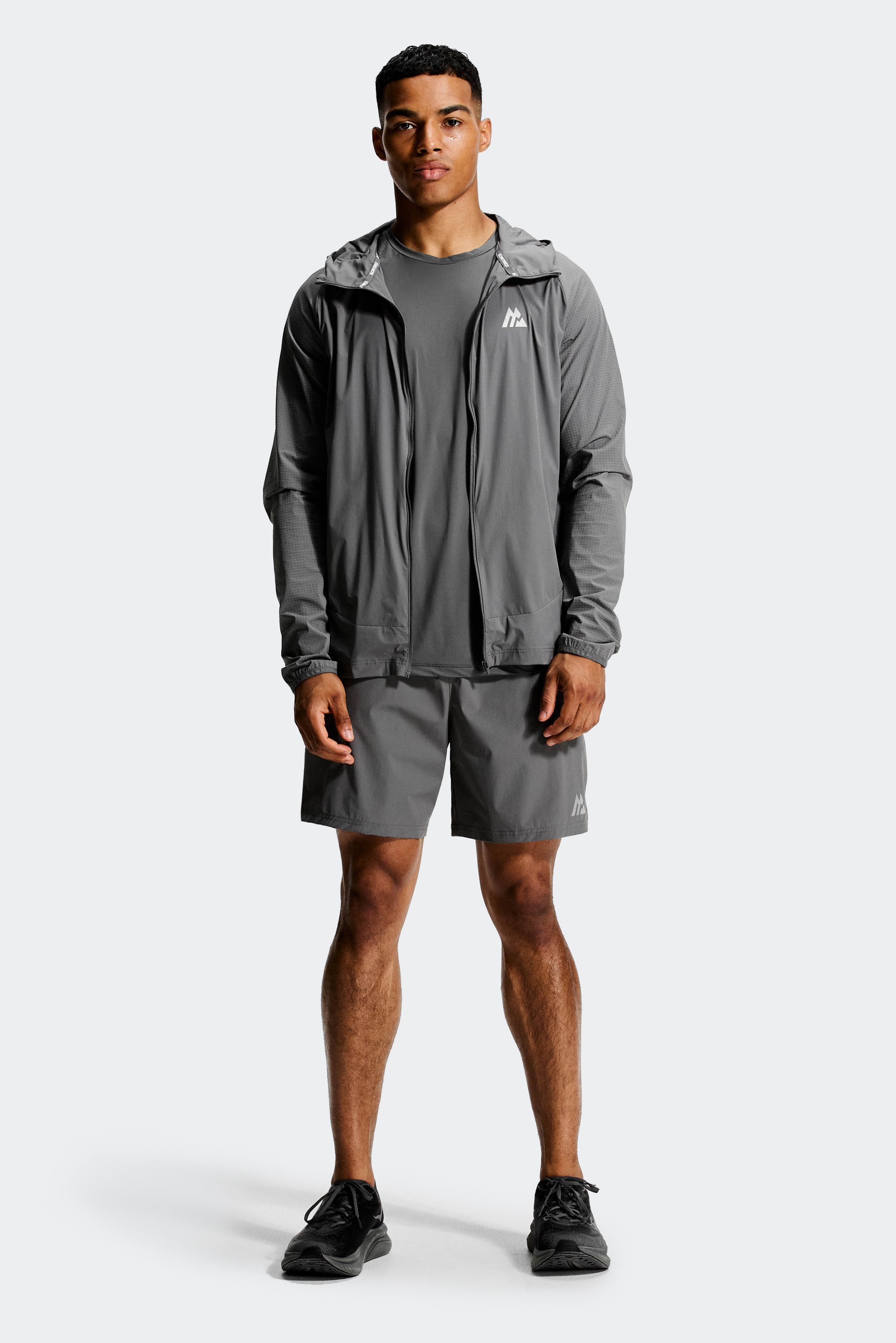 Argent Reflective T-Shirt - Cement Grey