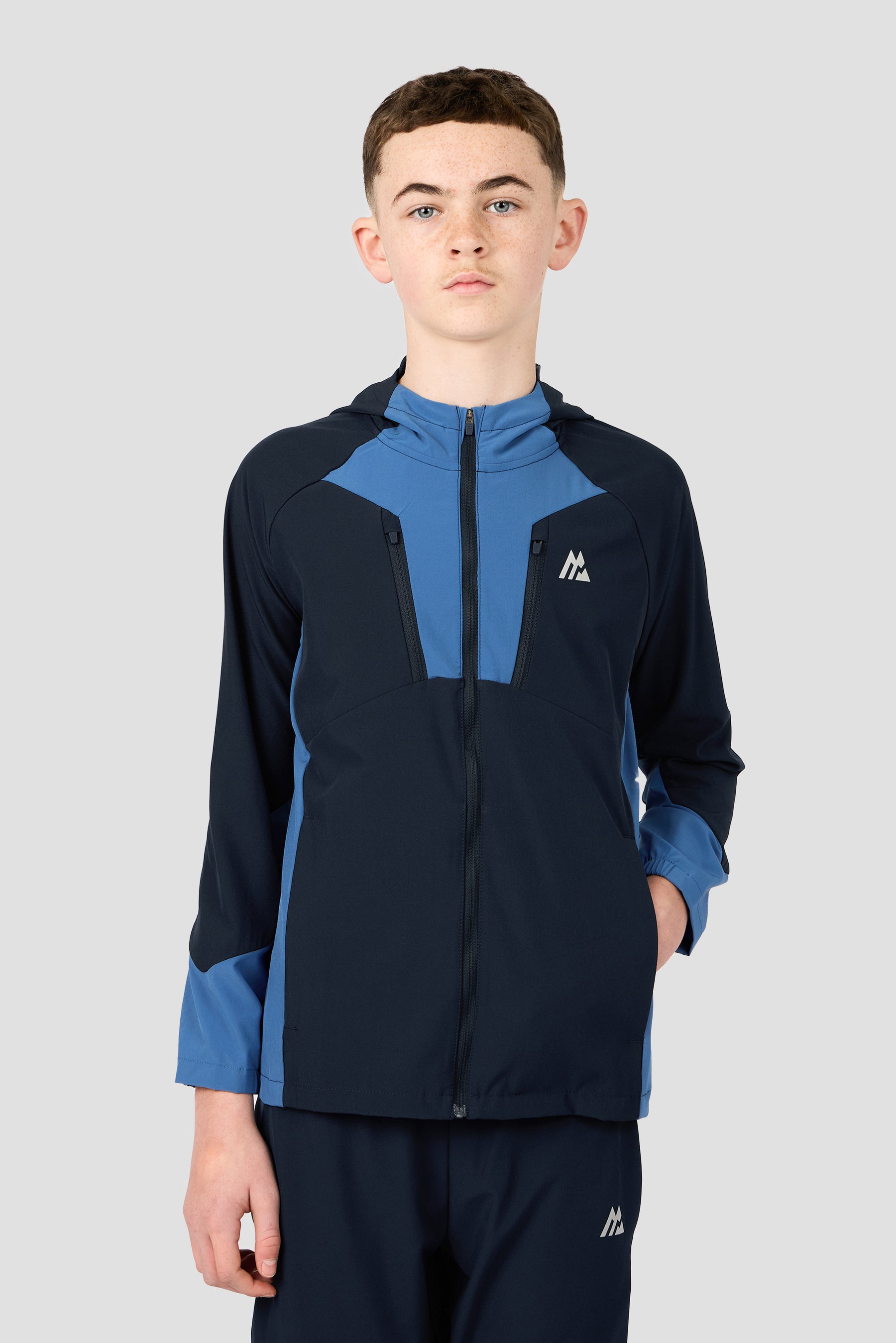 Boys Alt Jacket - Midnight Blue/Charcoal Blue