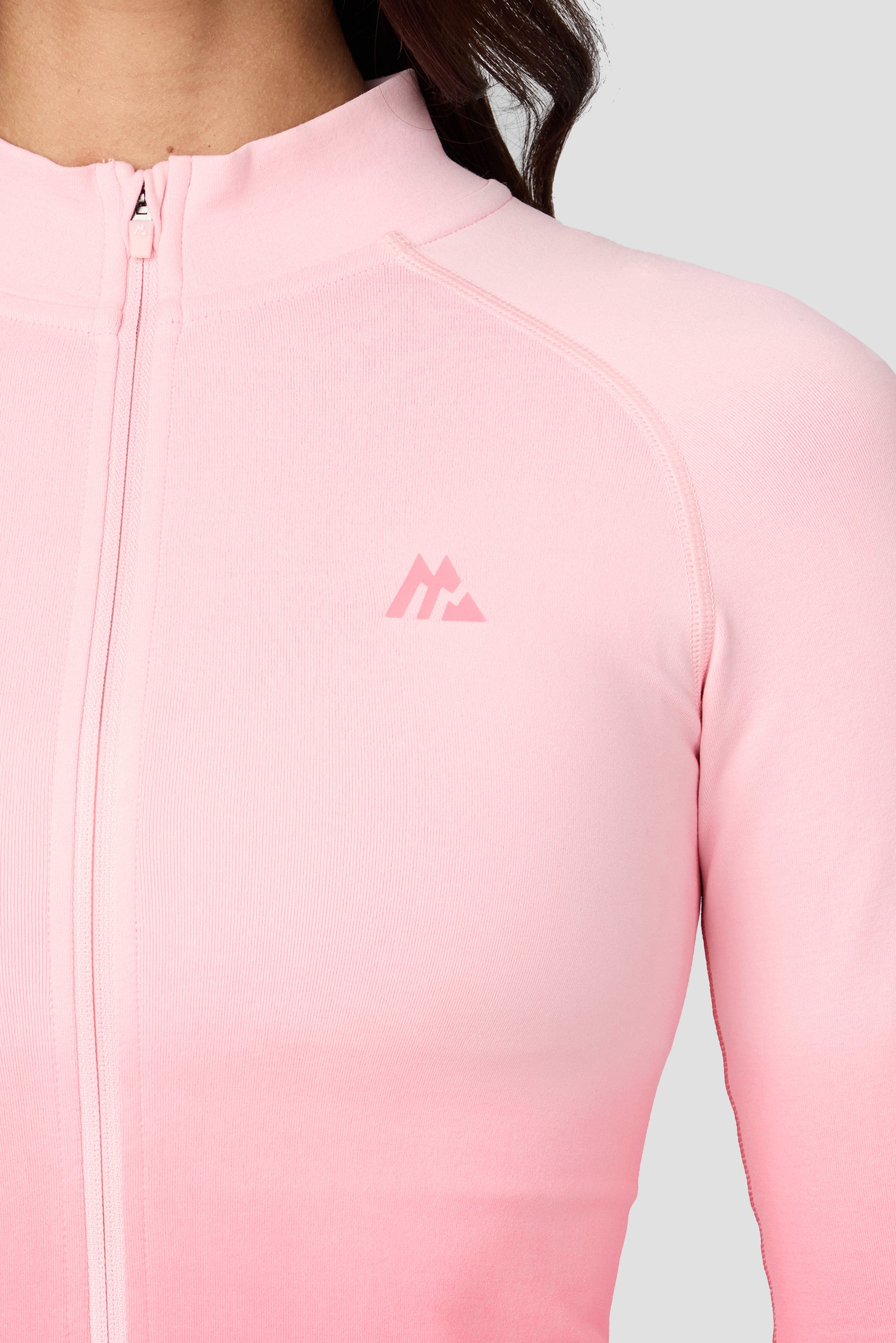 Arise Seamless Full Zip - Light Pink/Pink Lemonade