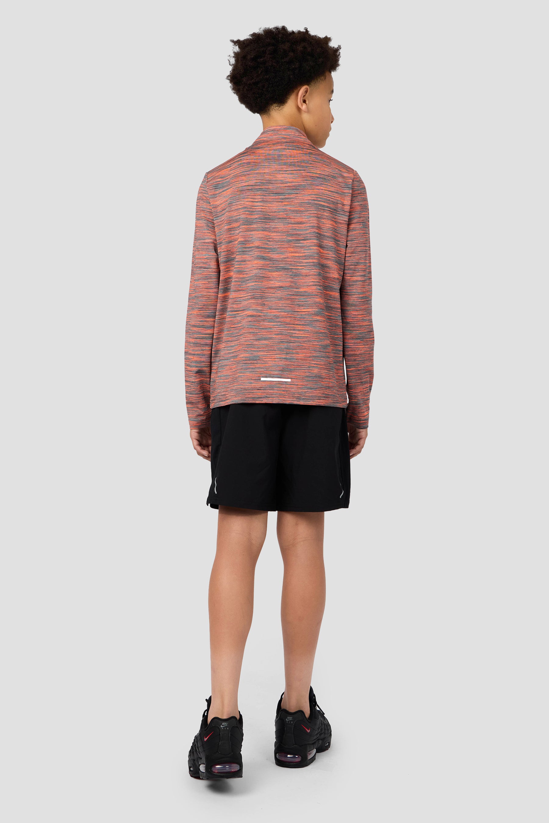 Boys Trail 2.0 1/4 Zip - Grey/Orange